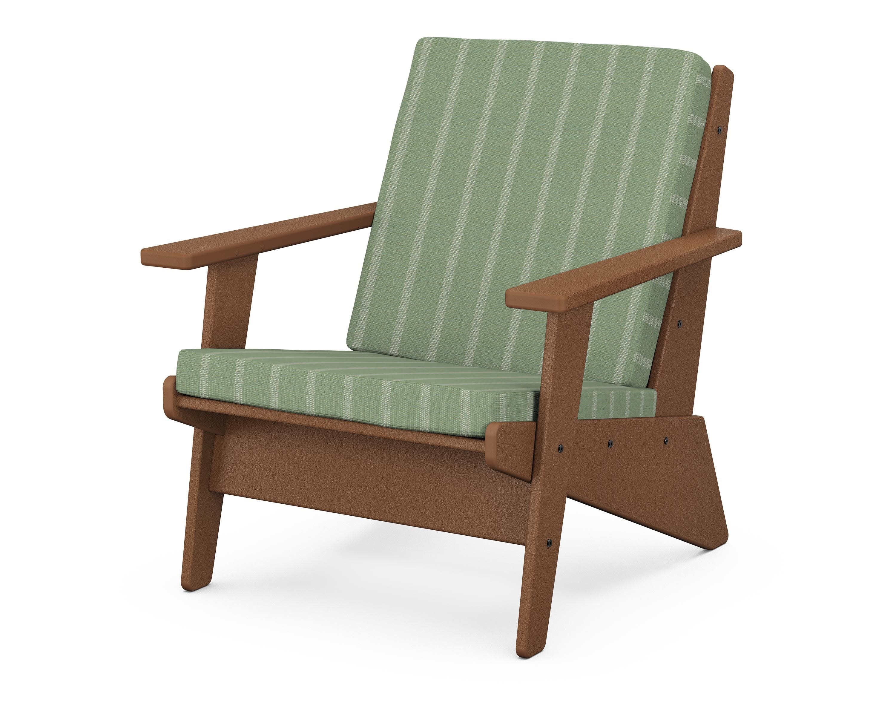 Riviera Modern Lounge Chair in Teak / Unwind Rainwashed
