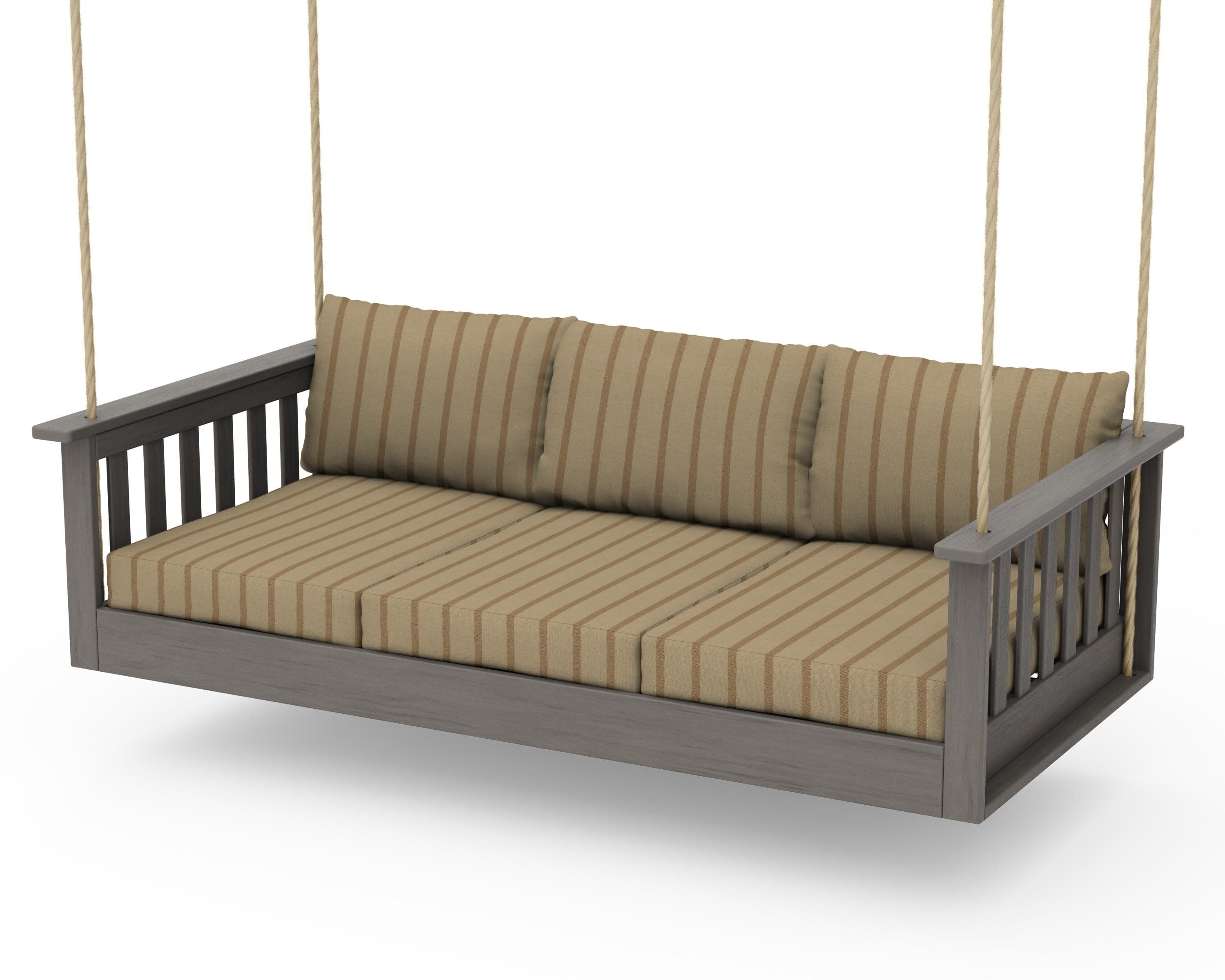 Vineyard Daybed Swing in Driftwood / Unwind Driftwood