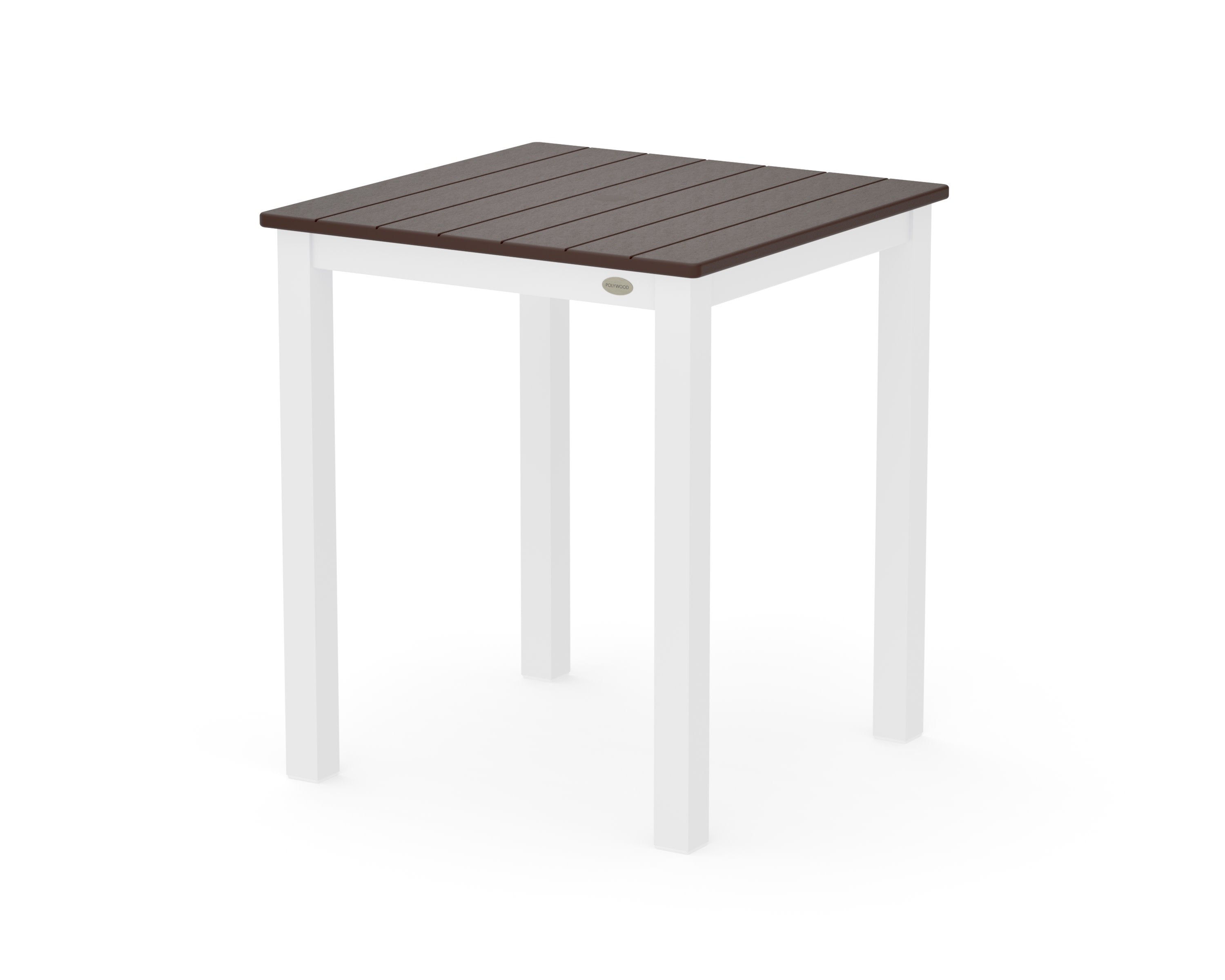 Main Street 26 x 26 Dining Table in White / Mahogany