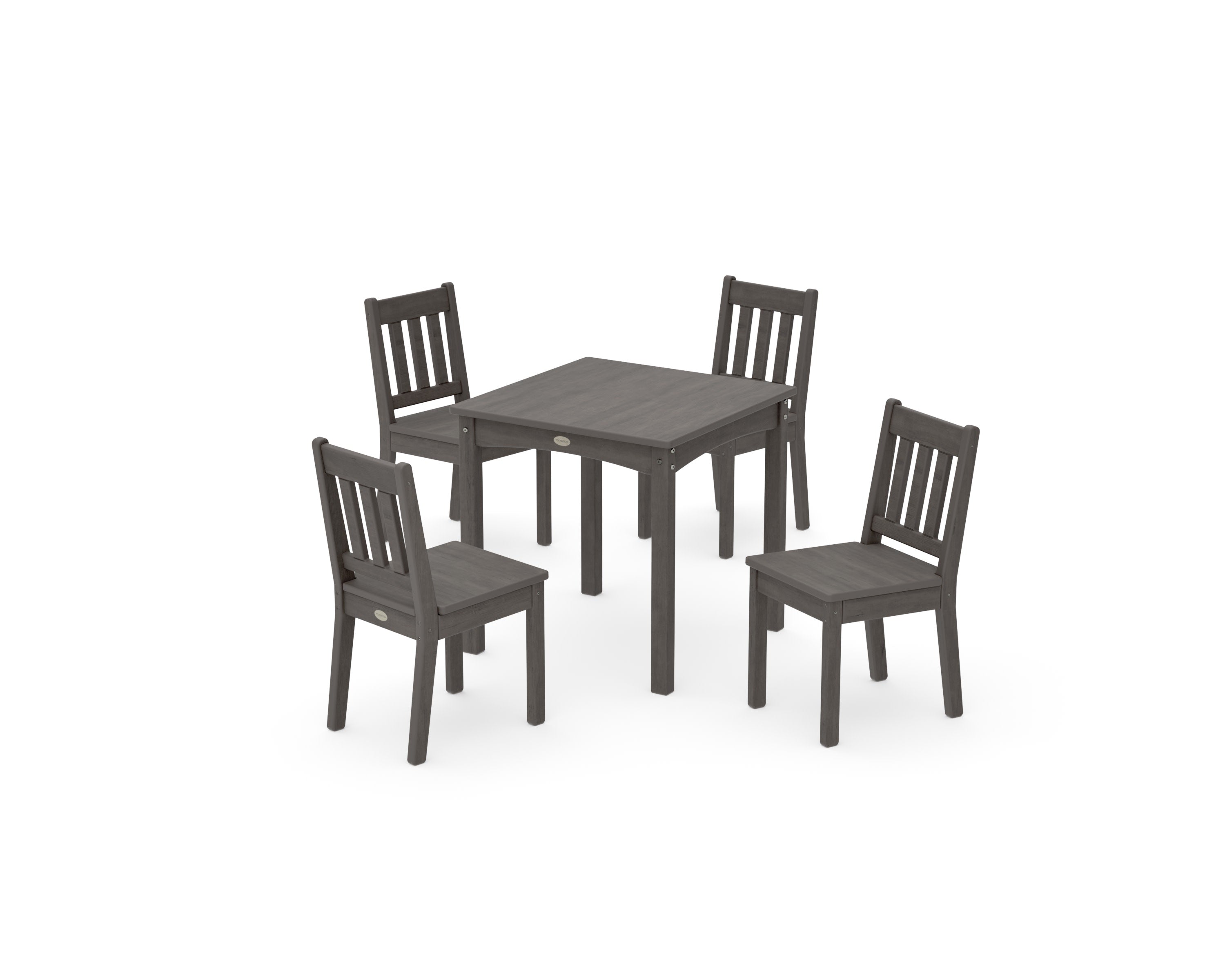 Vineyard Kids 5-Piece Dining Set in Driftwood