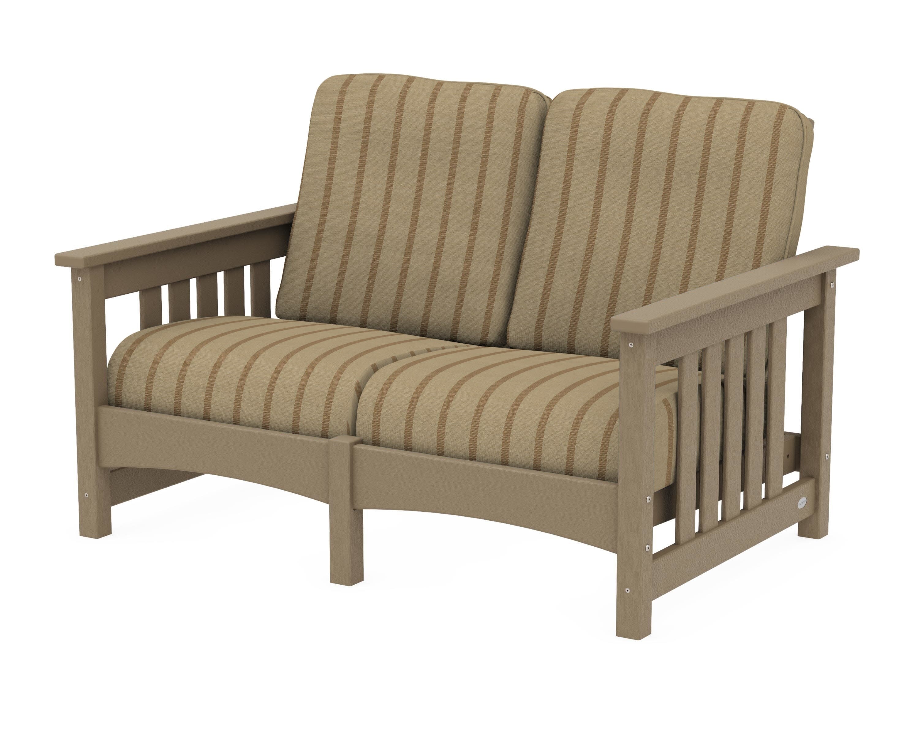 Club Mission Loveseat in Vintage Sahara / Unwind Driftwood