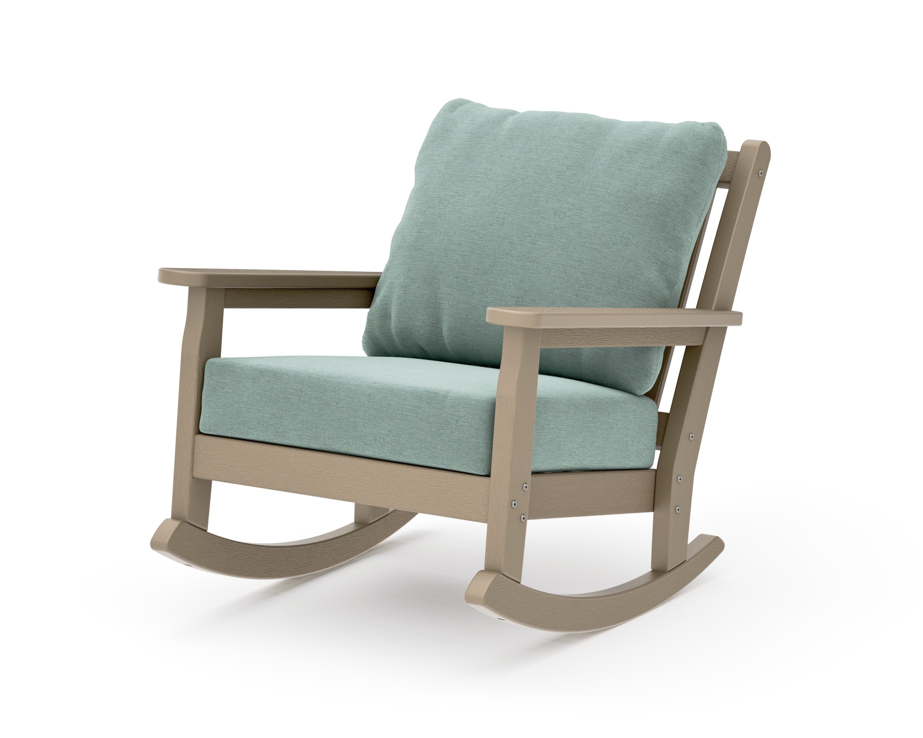Chippendale Deep Seating Rocking Chair in Vintage Sahara / Glacier Spa