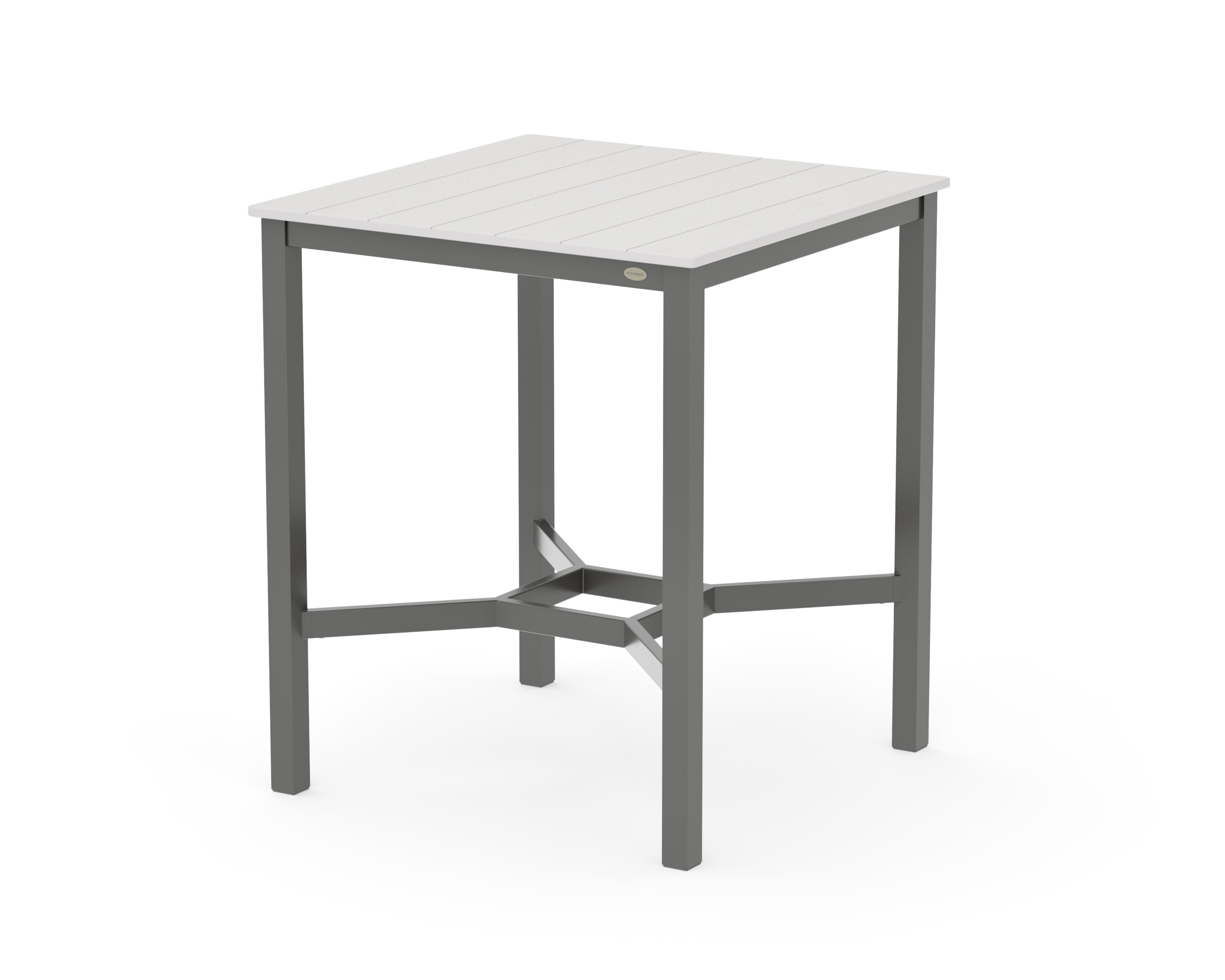 Main Street 36 x 36 Bar Table in Charcoal / Vintage White