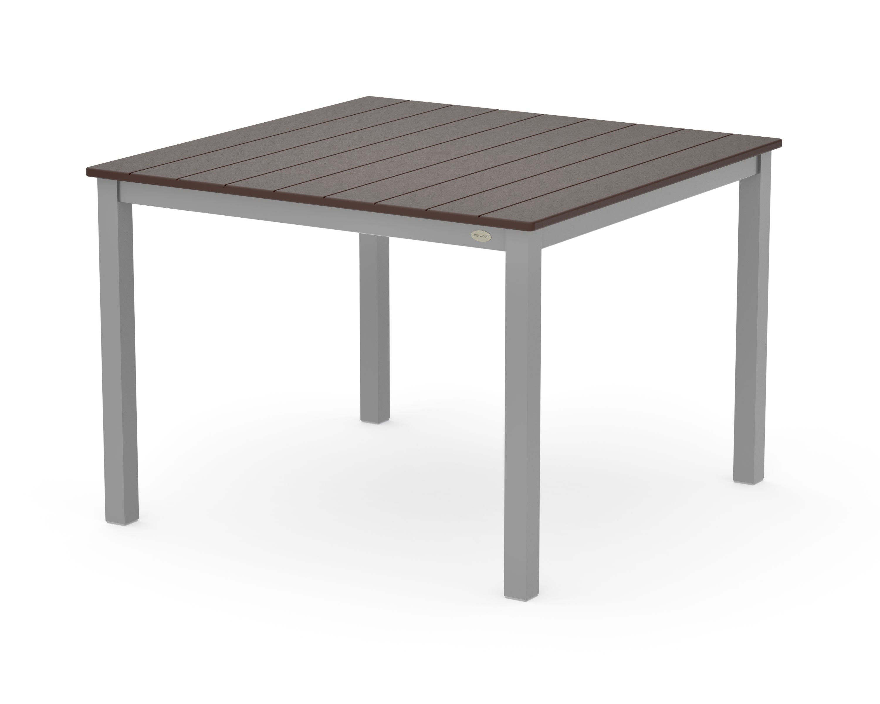 Main Street 42 x 42 Dining Table in Silver / Mahogany