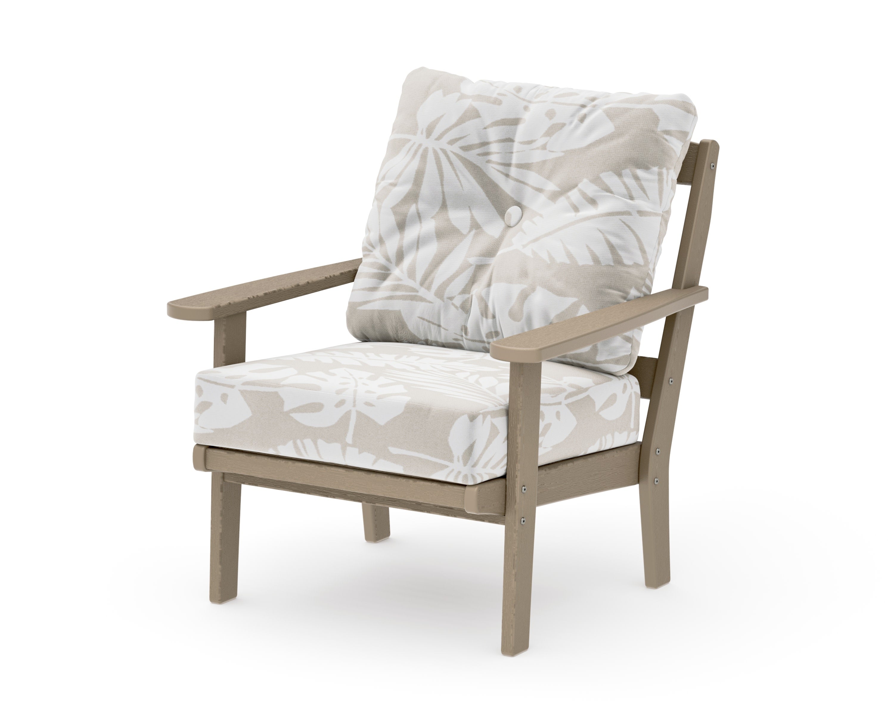 Mission Deep Seating Chair in Vintage Sahara / Leaf Dune Burlap