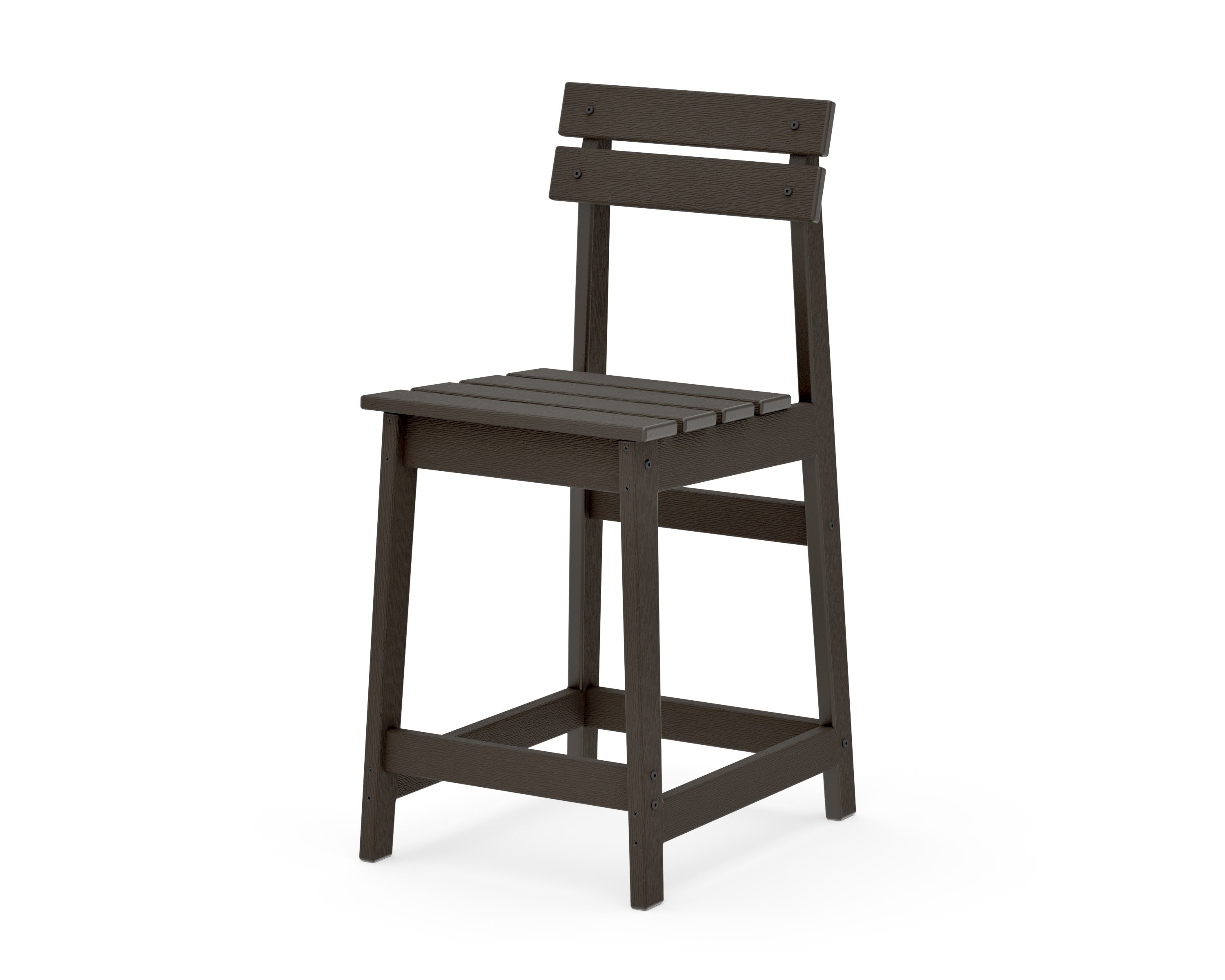Modern Studio Plaza Counter Chair in Vintage Coffee