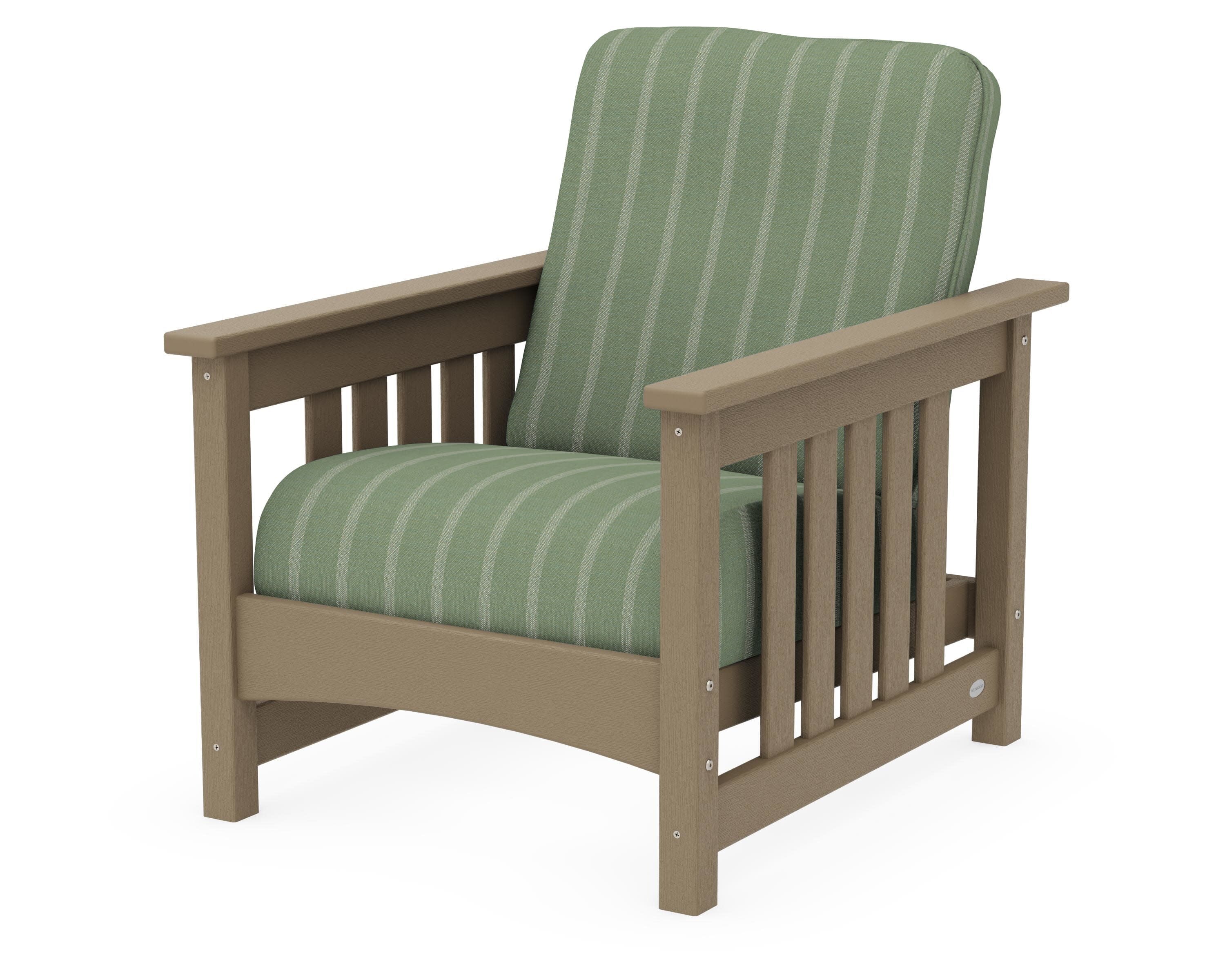 Club Mission Chair in Vintage Sahara / Unwind Rainwashed