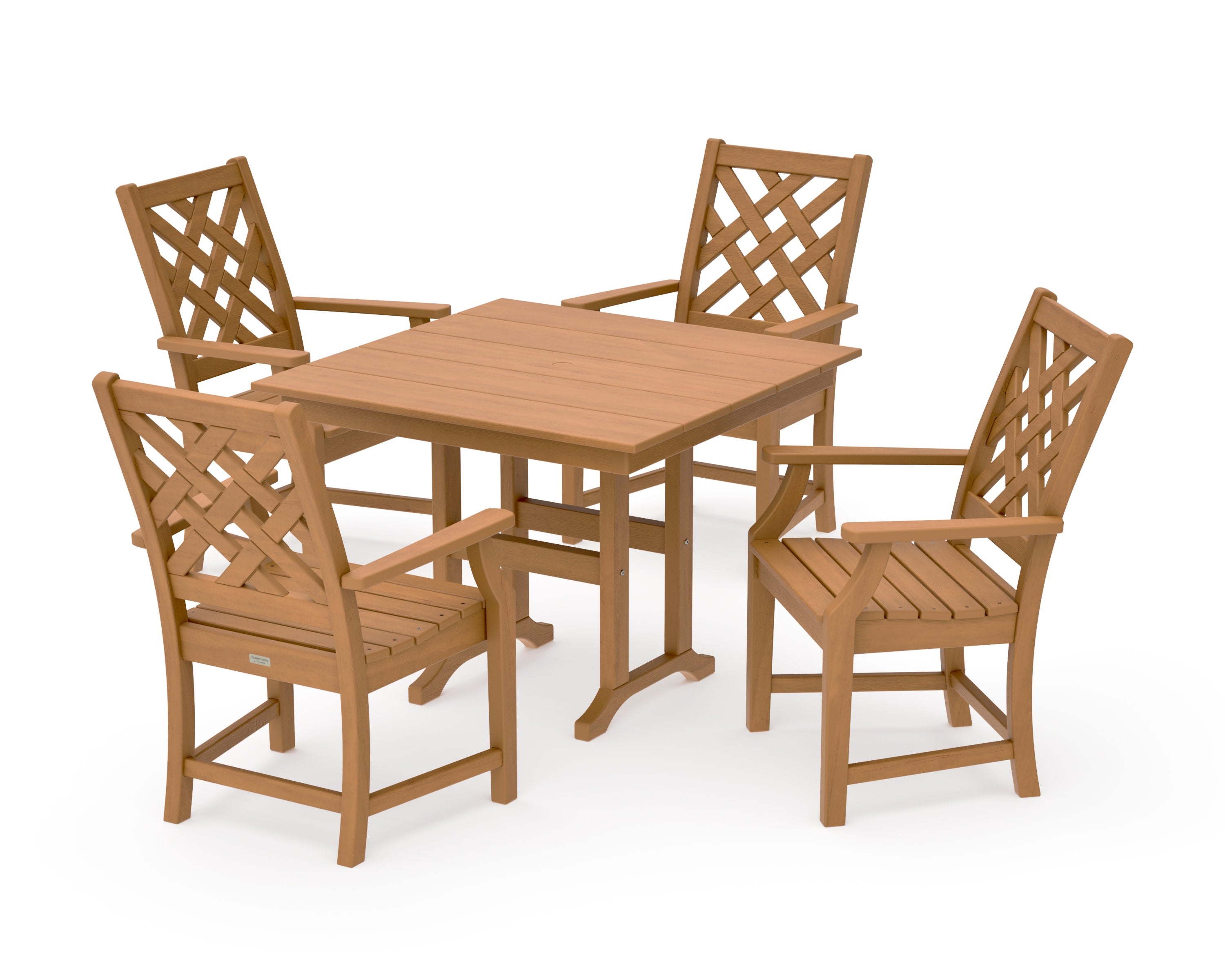 Wovendale 5-Piece Farmhouse Dining Set in Natural