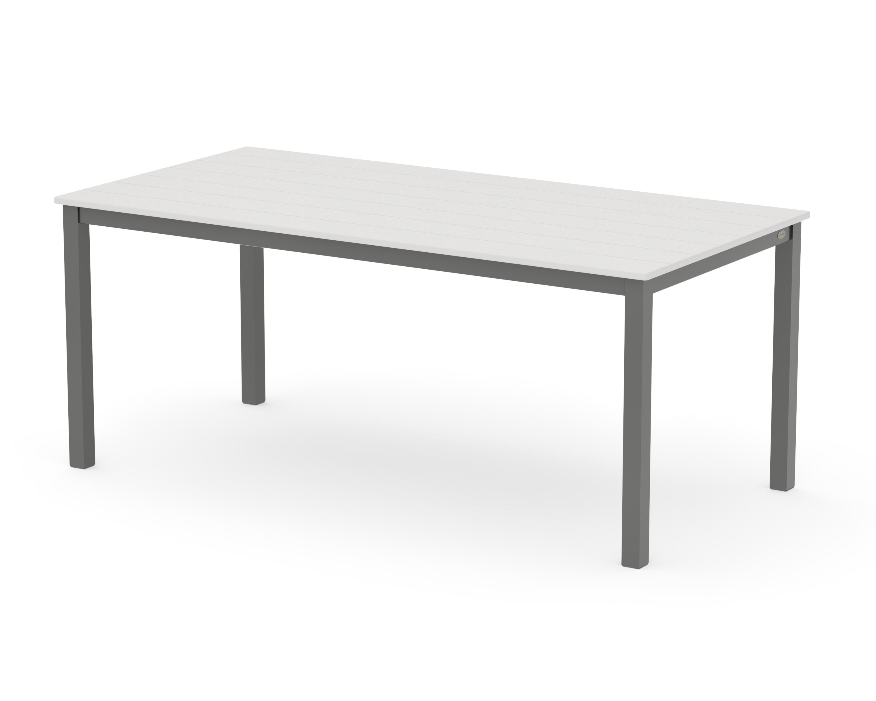 Main Street 36" x 72" Dining Table in Charcoal / Vintage White