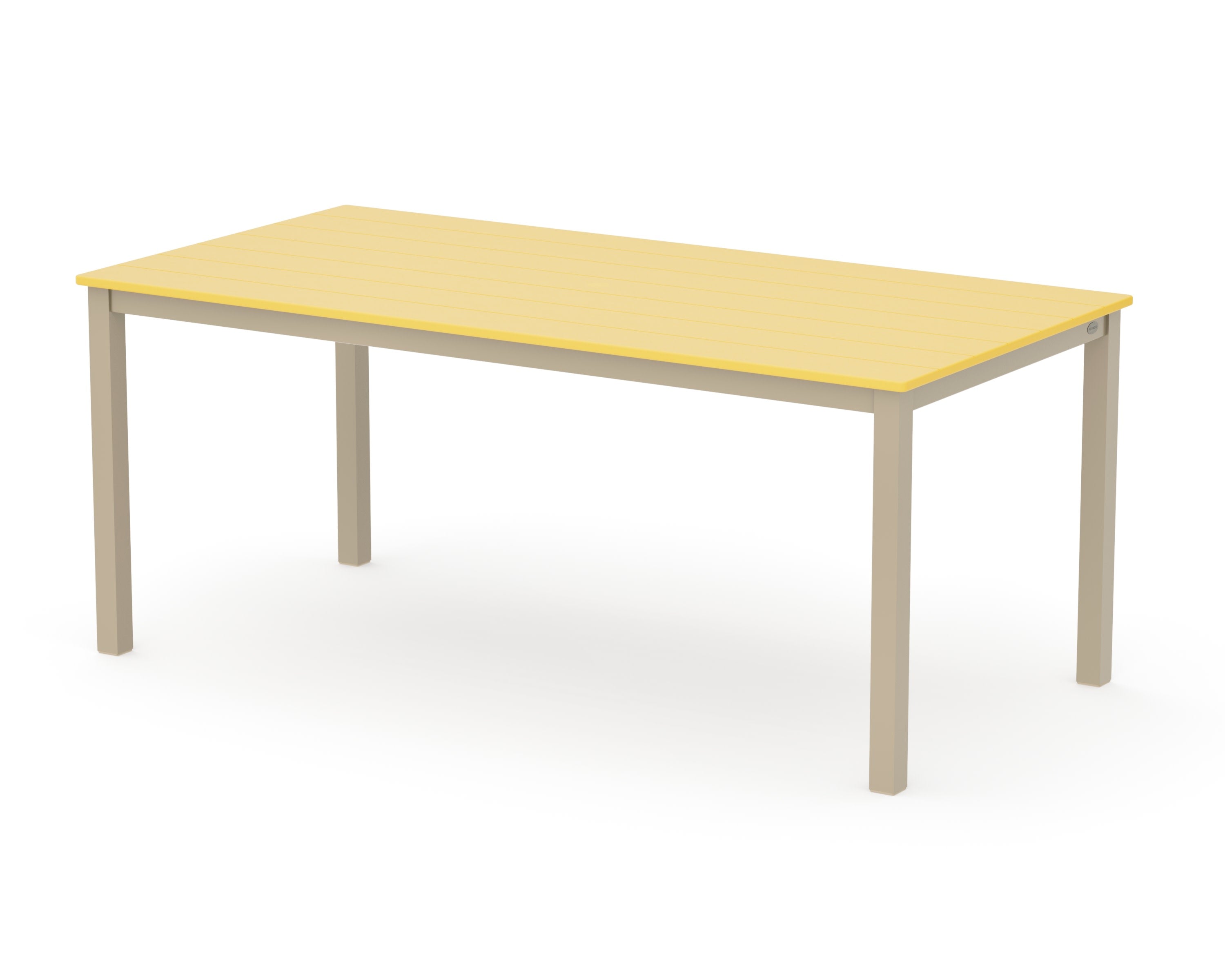 Main Street 36" x 72" Dining Table in Sand / Lemon