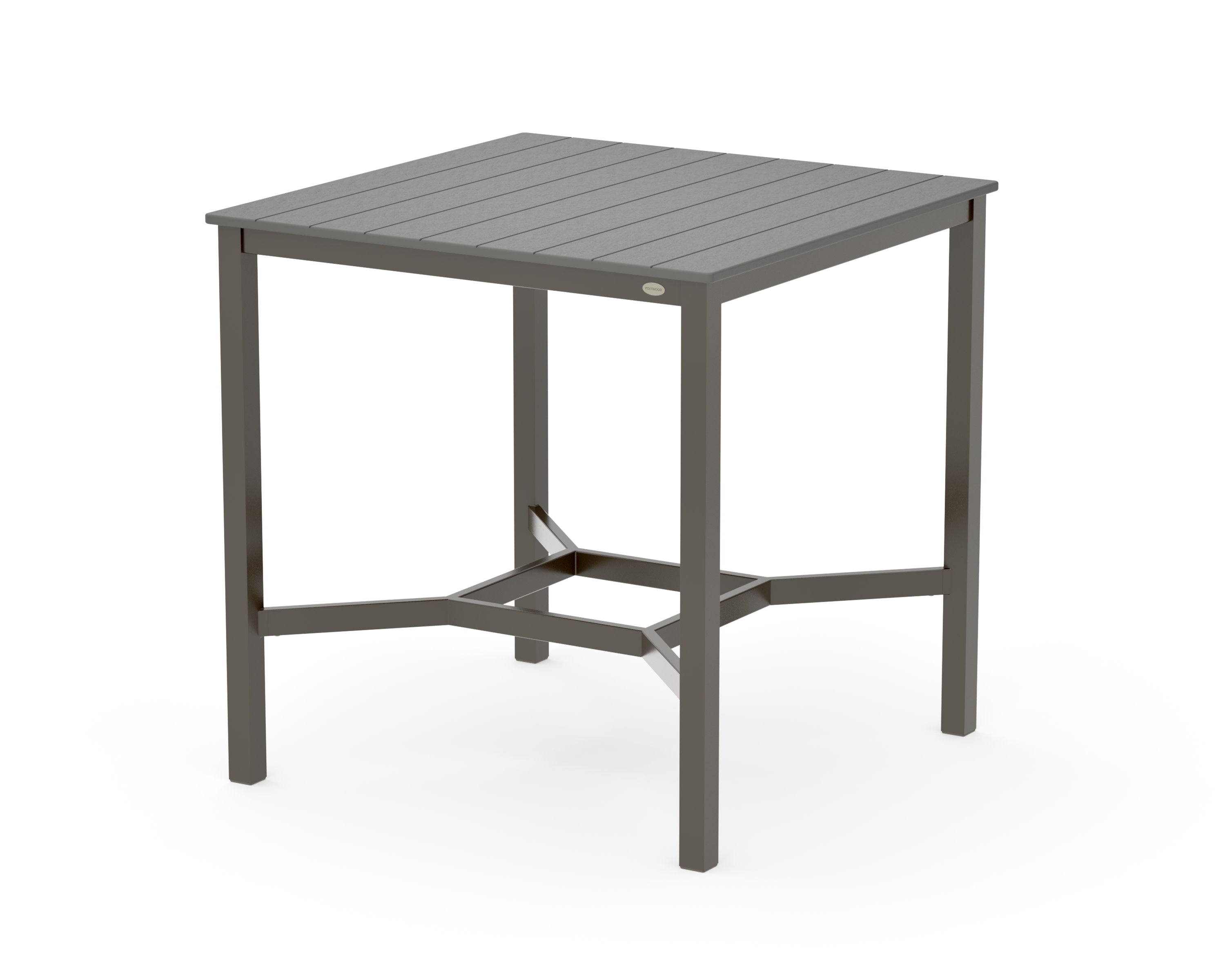Main Street 42 x 42 Bar Table in Bronze / Slate Grey