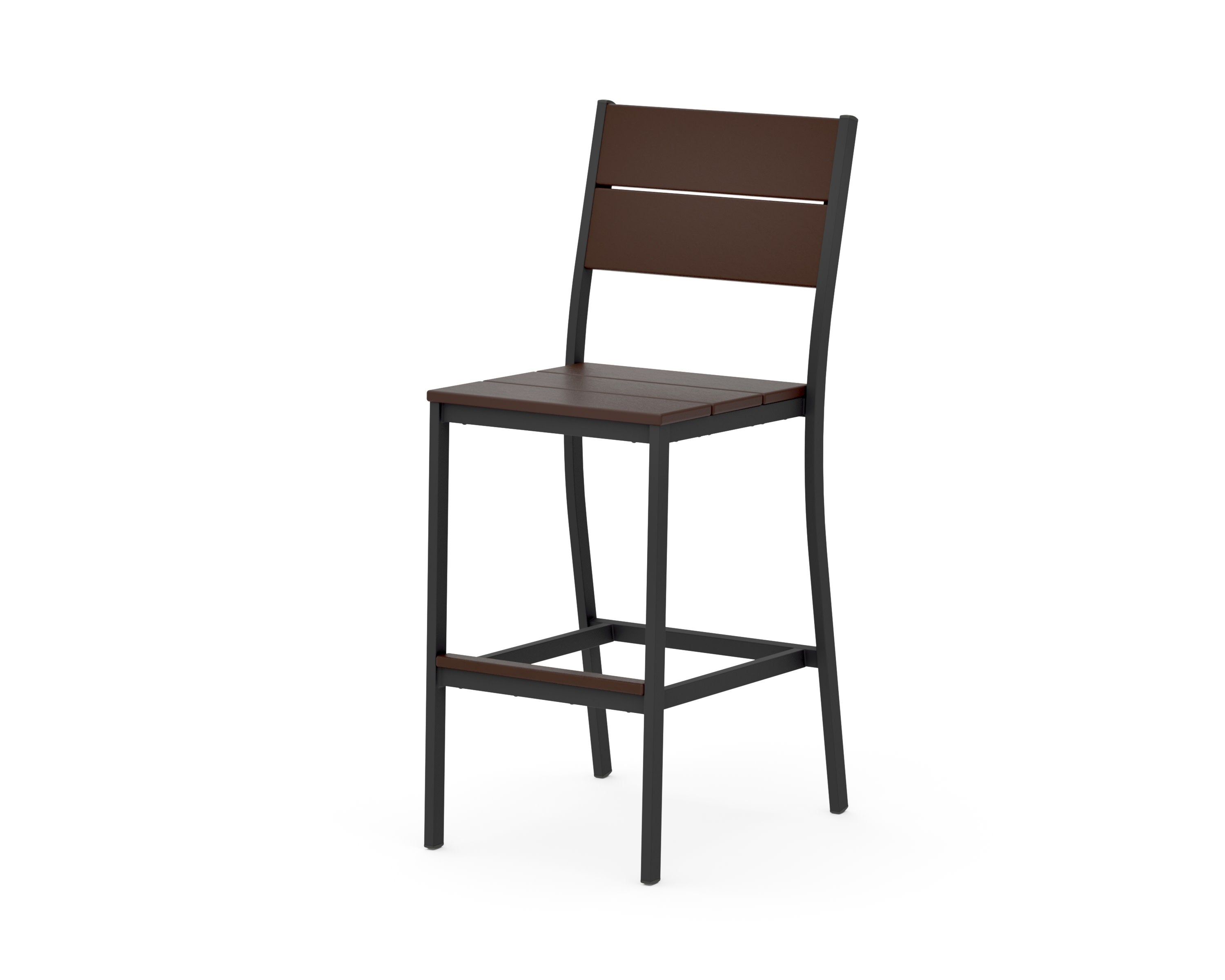 Main Street Bar Side Chair in Black / Mahogany