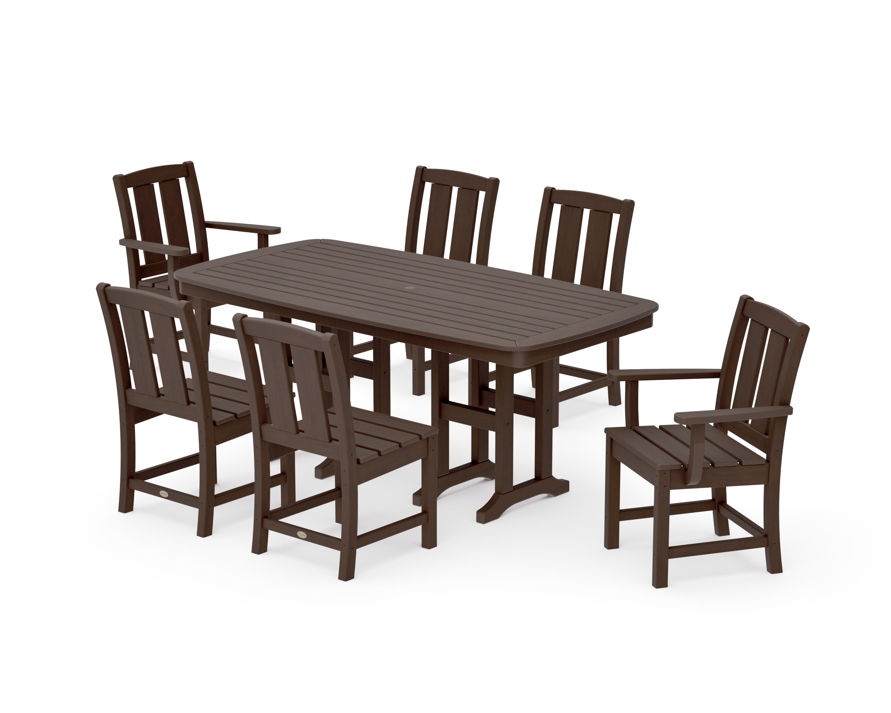 Mission 7-Piece Dining Set in Kona