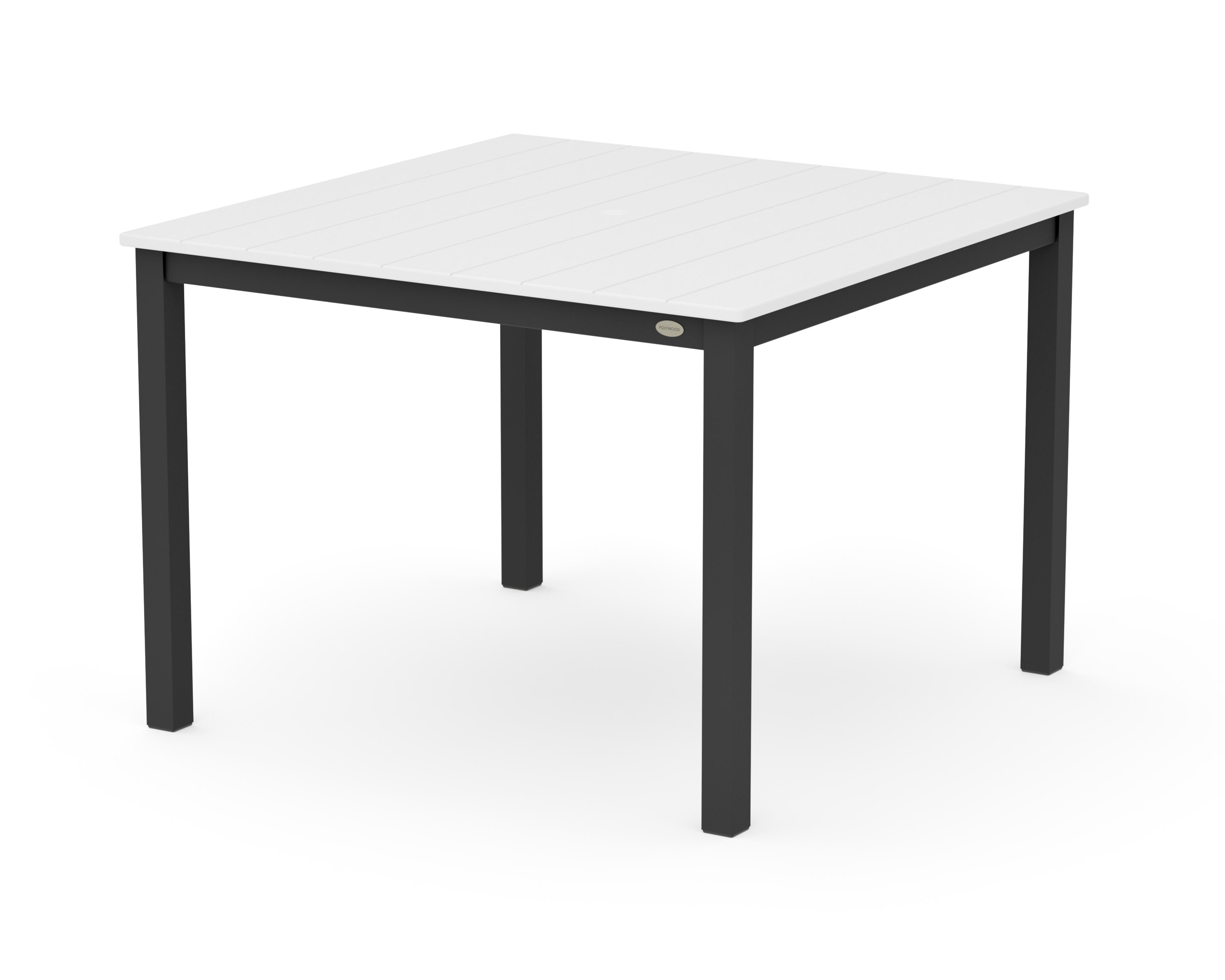 Main Street 42 x 42 Dining Table in Black / White