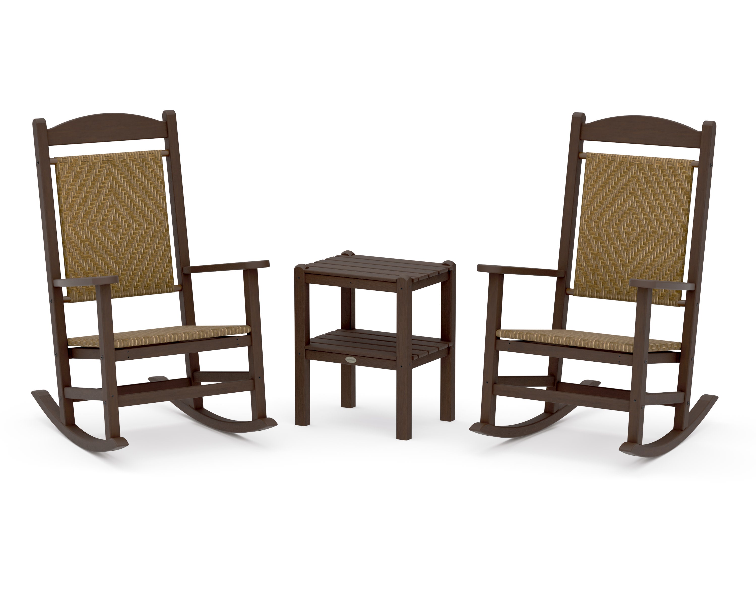 Presidential Woven Rocker 3-Piece Set in Kona / Tigerwood