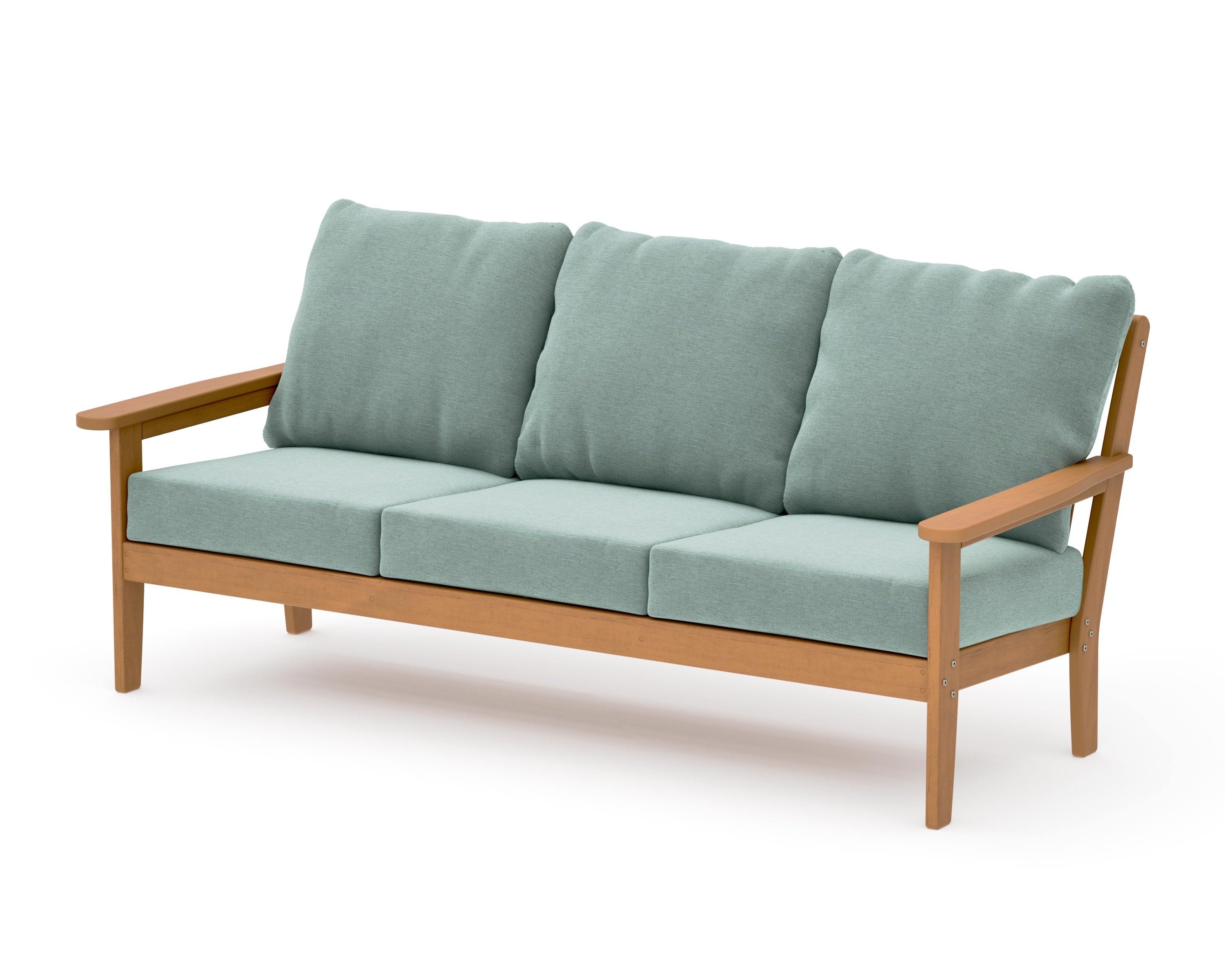 Cottage Deep Seating Sofa in Natural / Glacier Spa