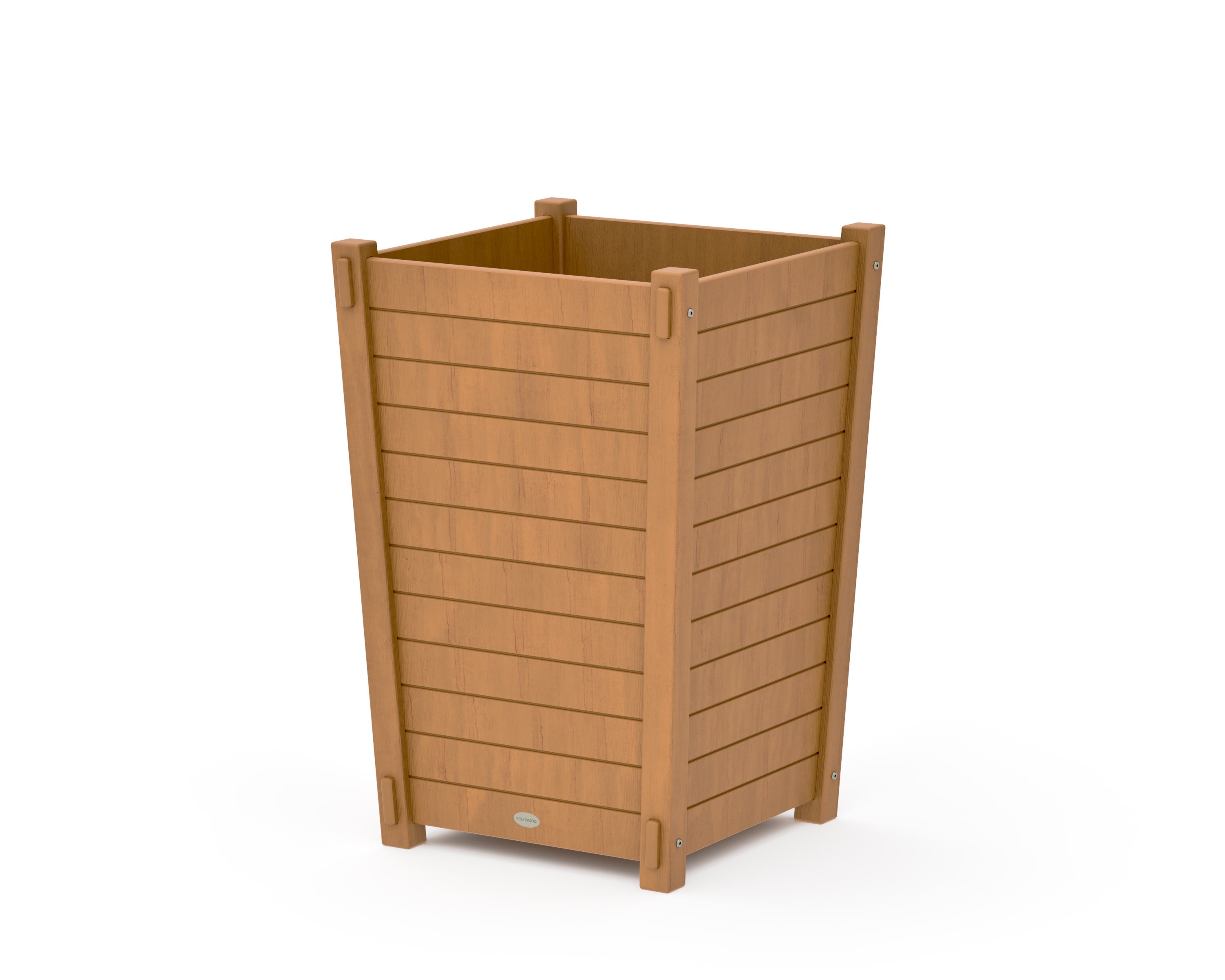 Nautical Large Tapered Square Planter Box in Natural