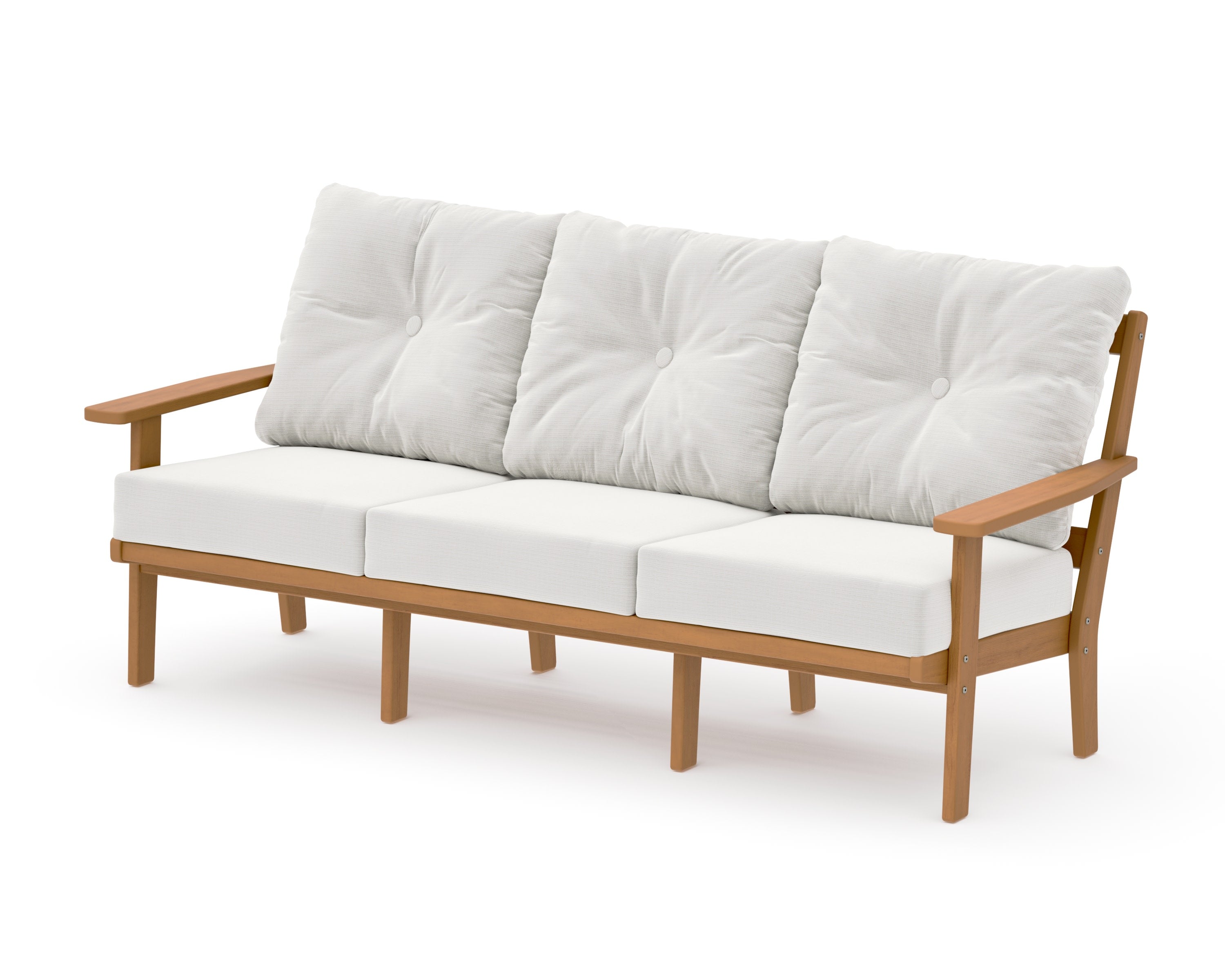 PrairieDeep Seating Sofa in Natural / Natural Linen