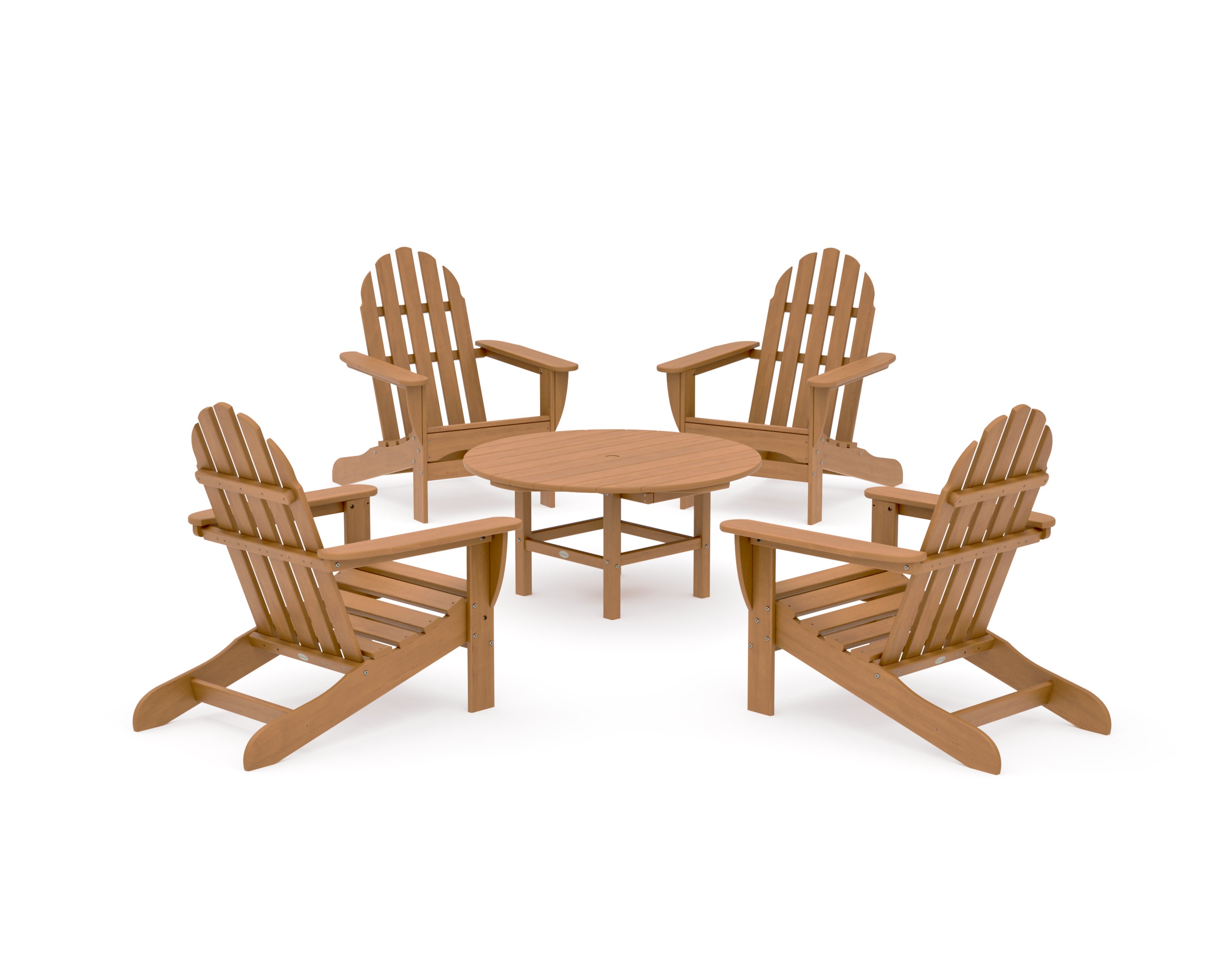 Classic Adirondack 5-Piece Conversation Set in Natural