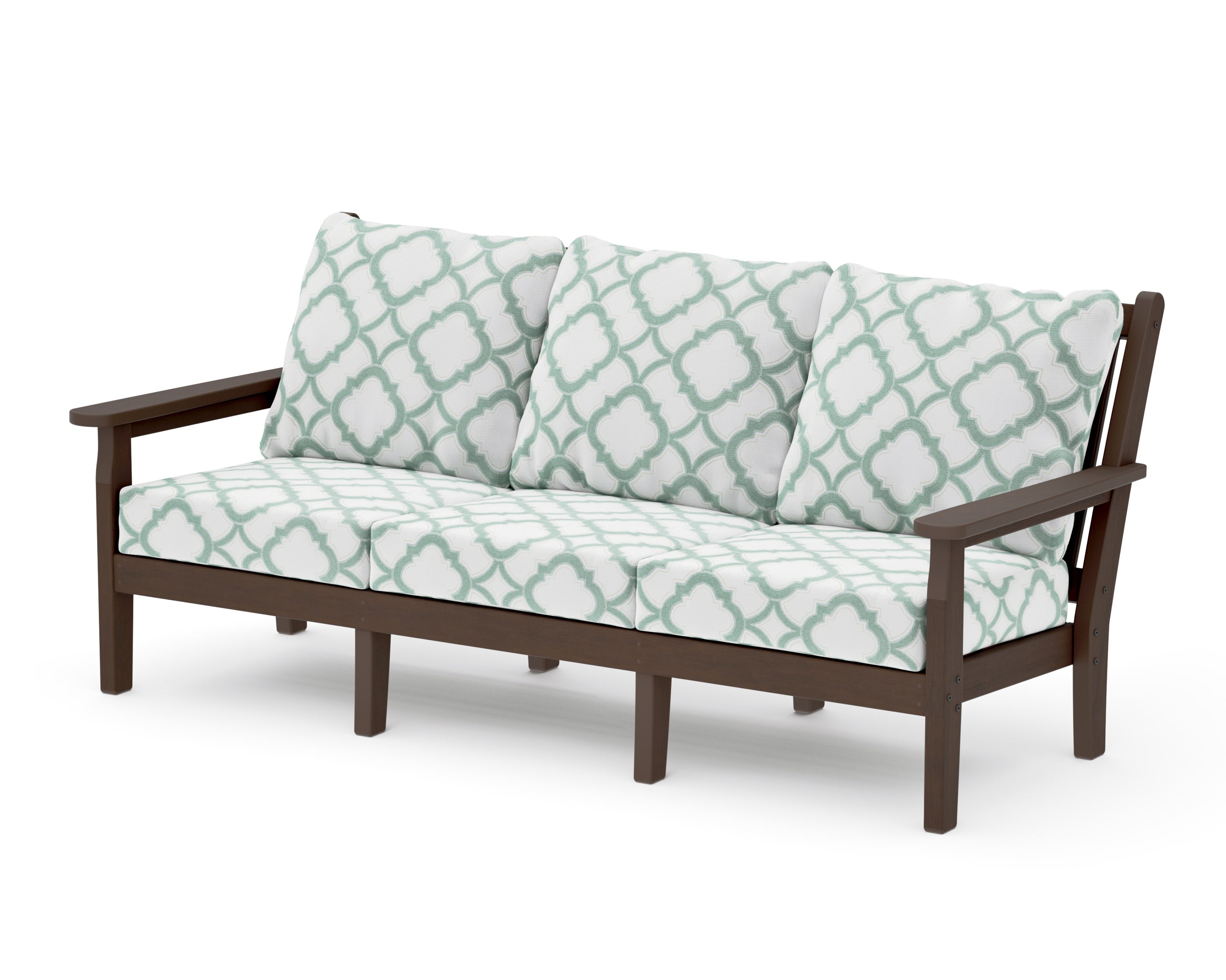 Chippendale Deep Seating Sofa in Kona / Trellis Glacier Spa