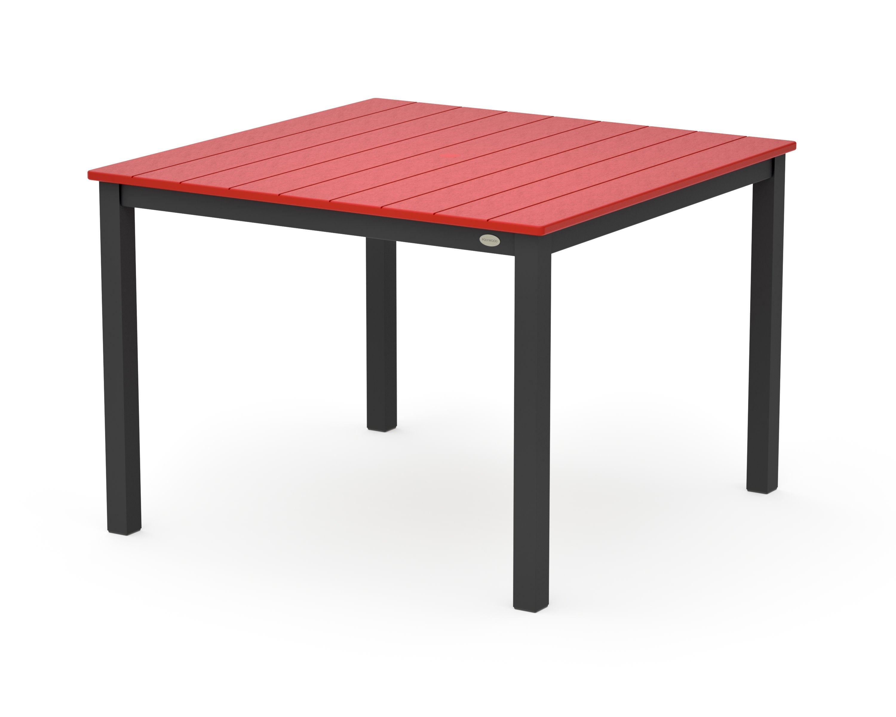 Main Street 42 x 42 Dining Table in Black / Sunset Red