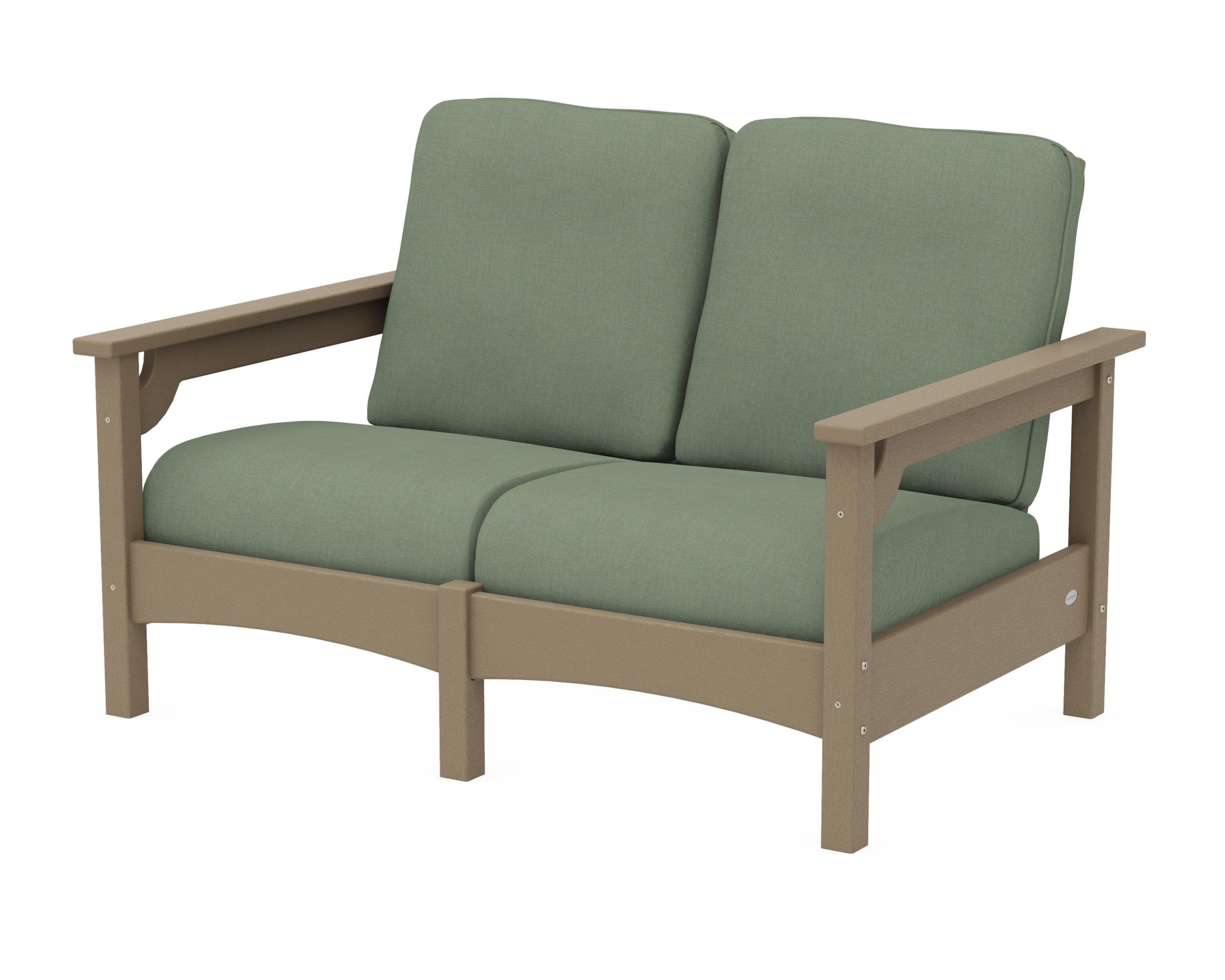 Club Loveseat in Vintage Sahara / Exhale Rainwashed