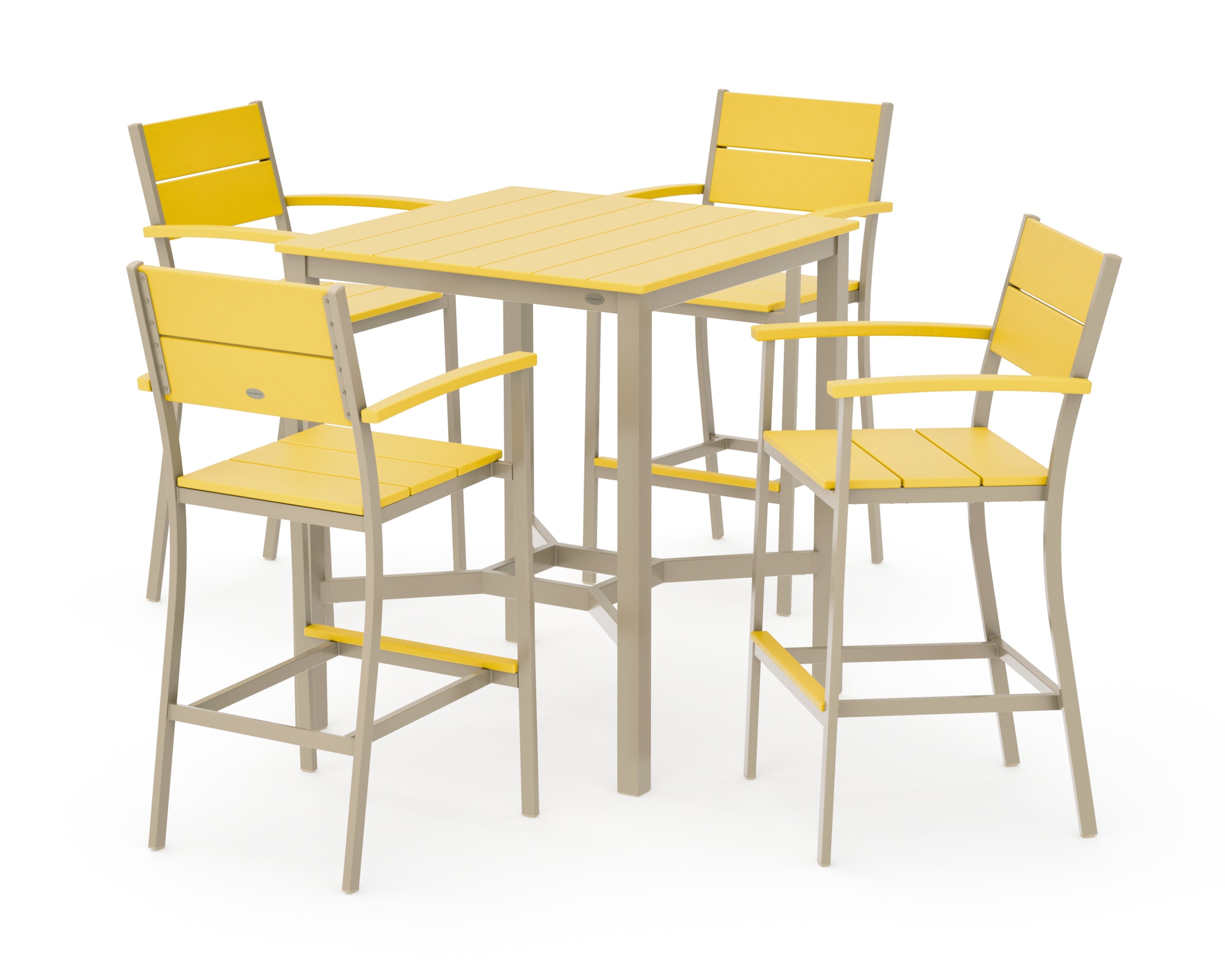 Main Street 5-Piece Bar Set in Sand / Lemon