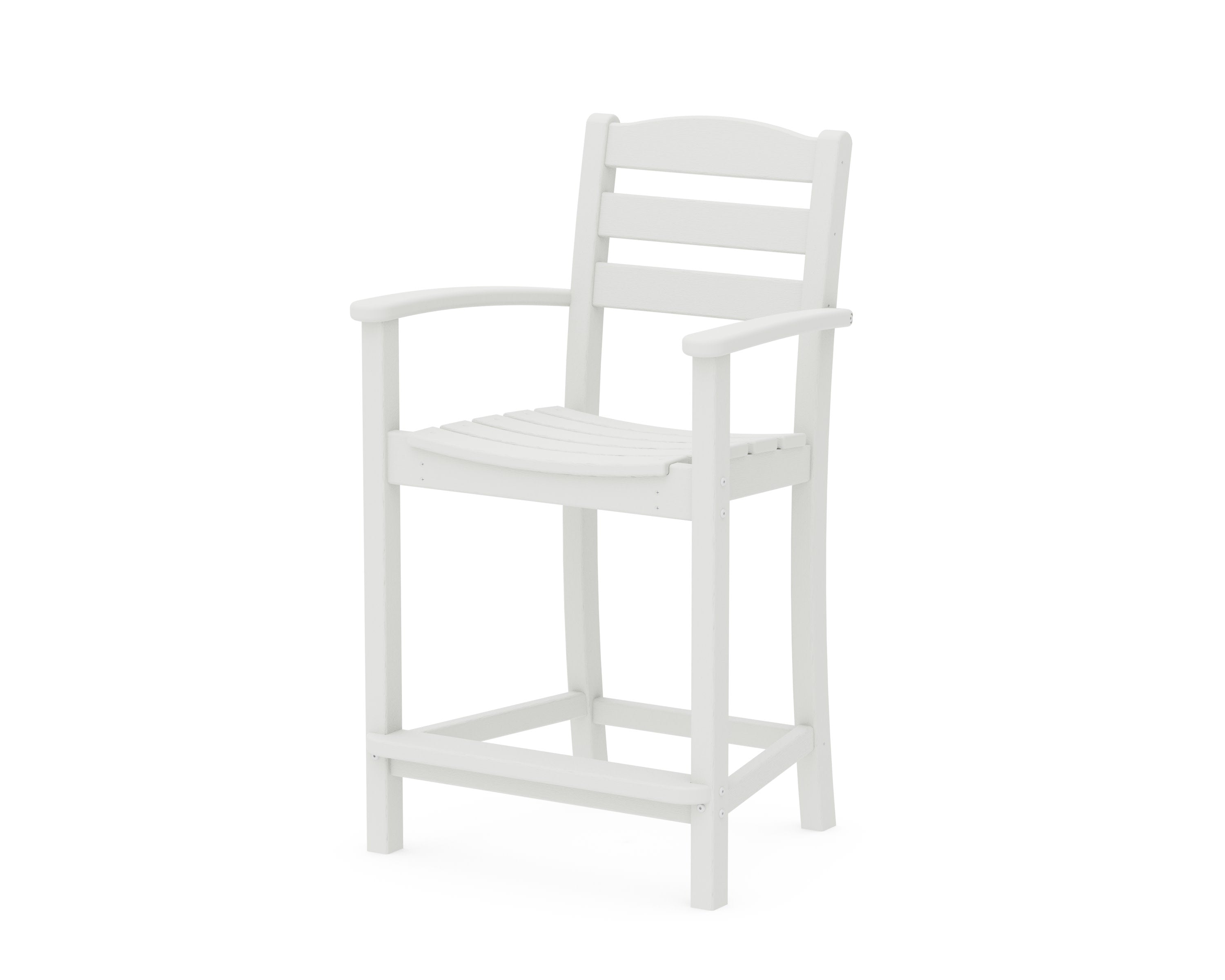 La Casa Caf Counter Arm Chair in Vintage White