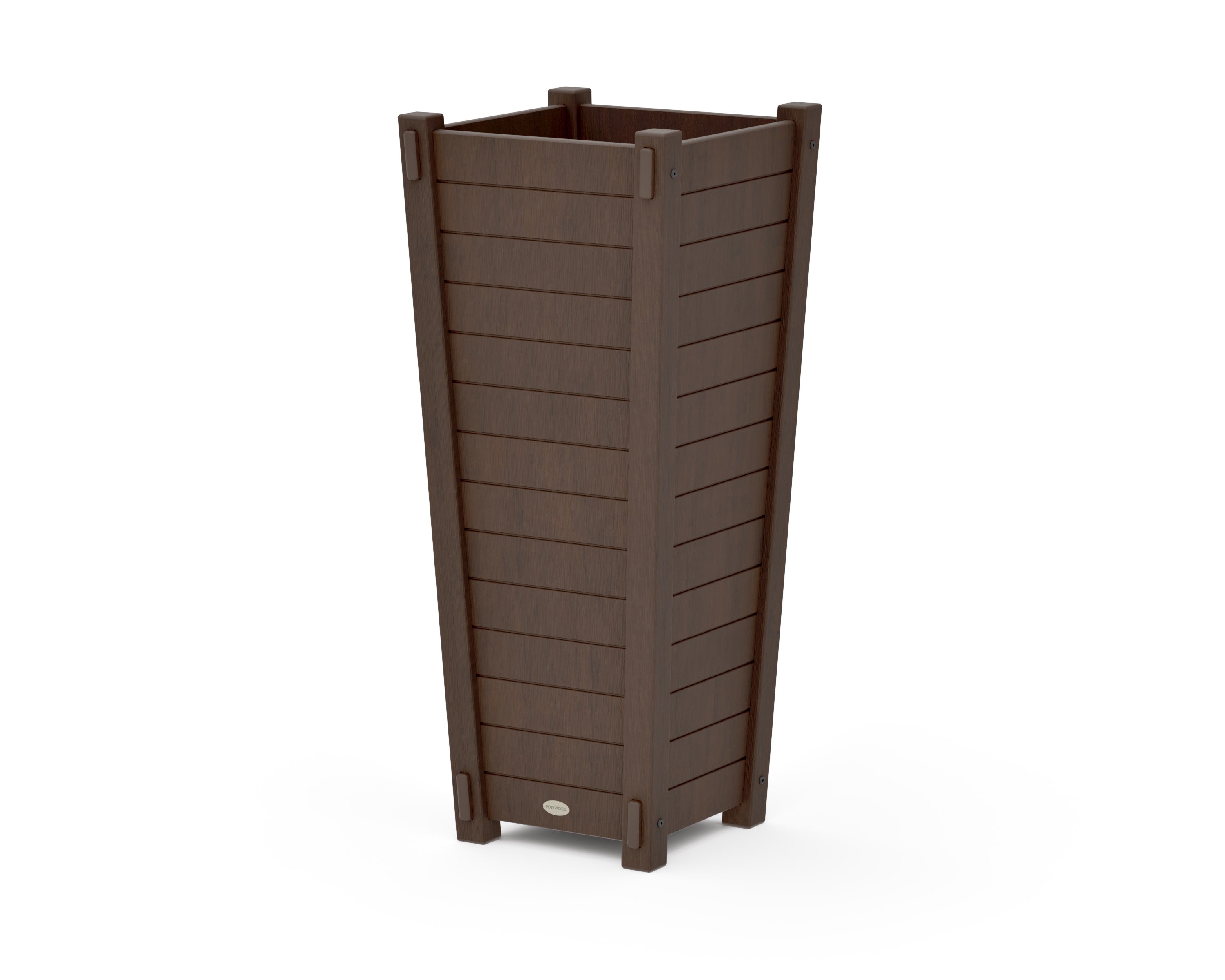 Nautical Tapered Square Tall Planter Box in Kona