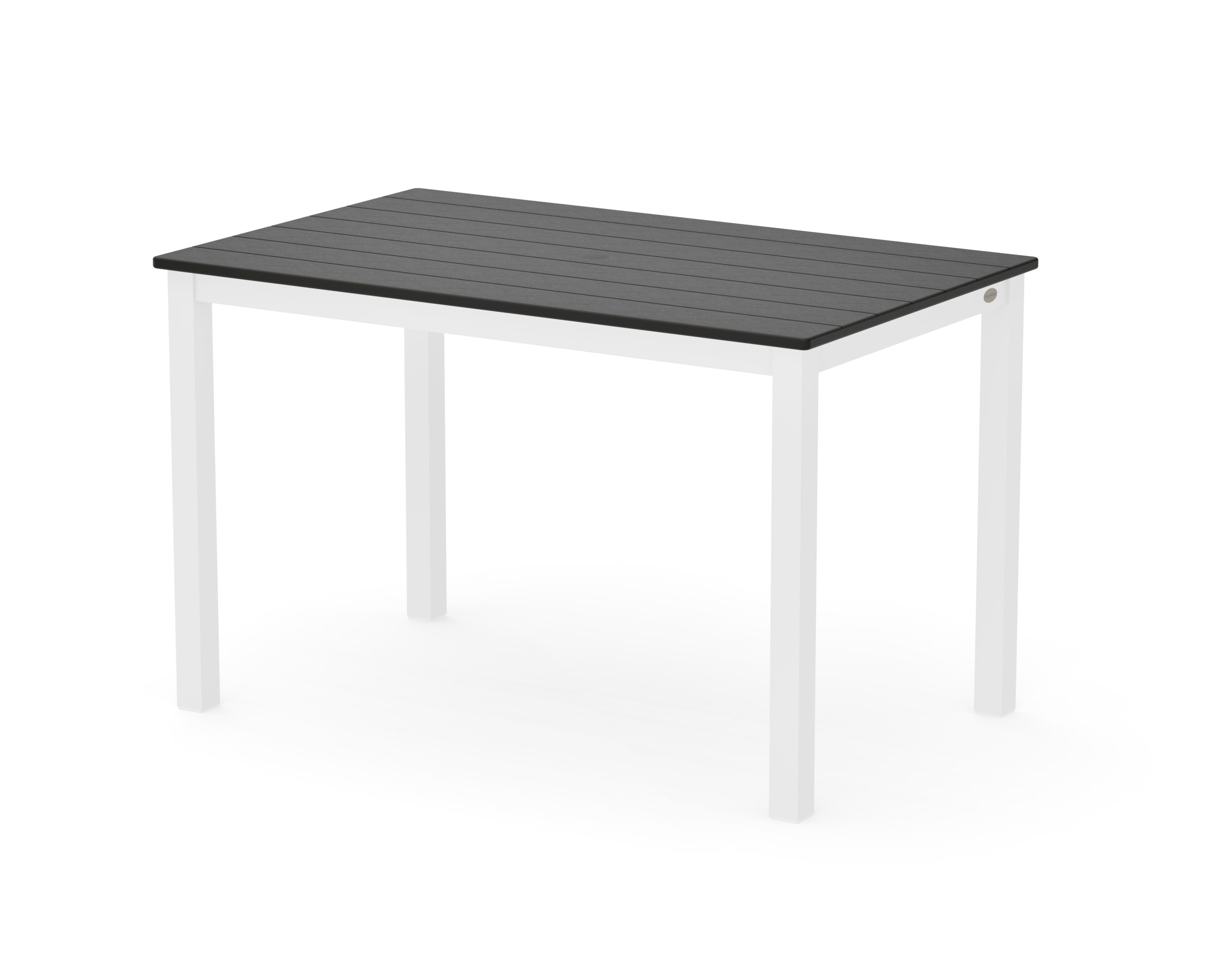Main Street 30 x 48 Dining Table in White / Black