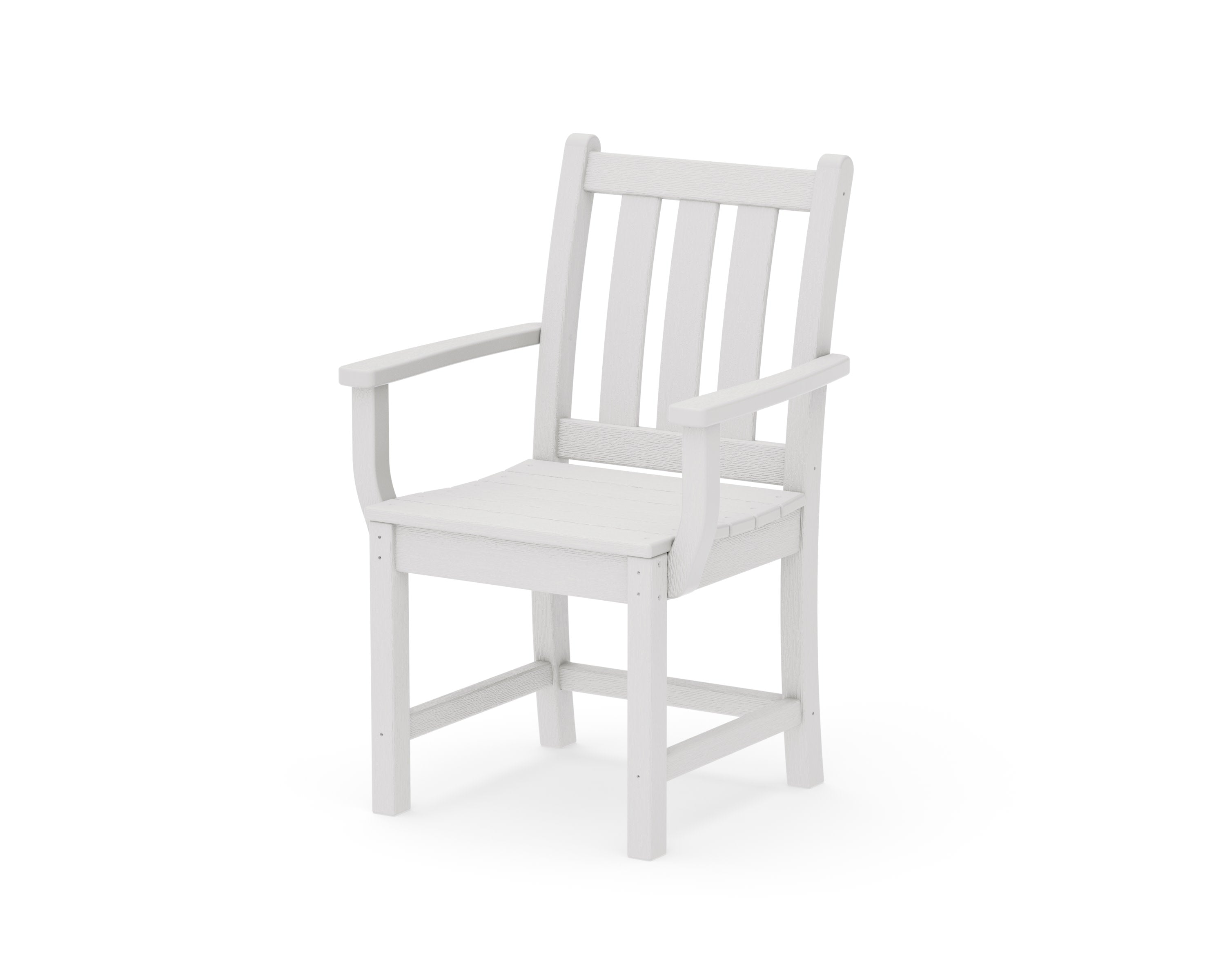 Traditional Garden Dining Arm Chair in Vintage White