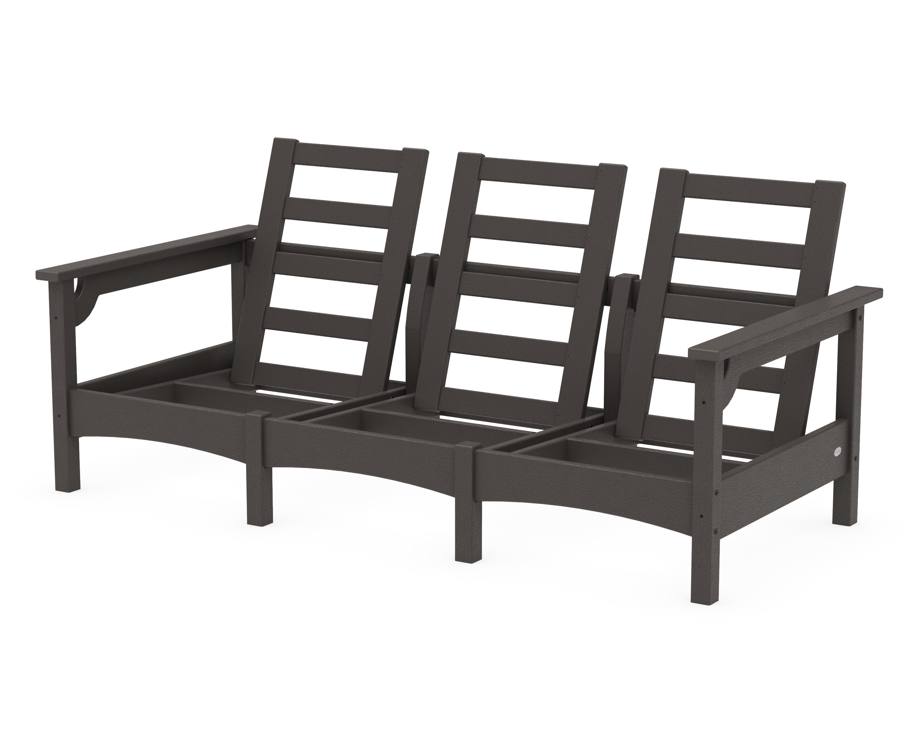 Club Sofa Frame in Vintage Coffee