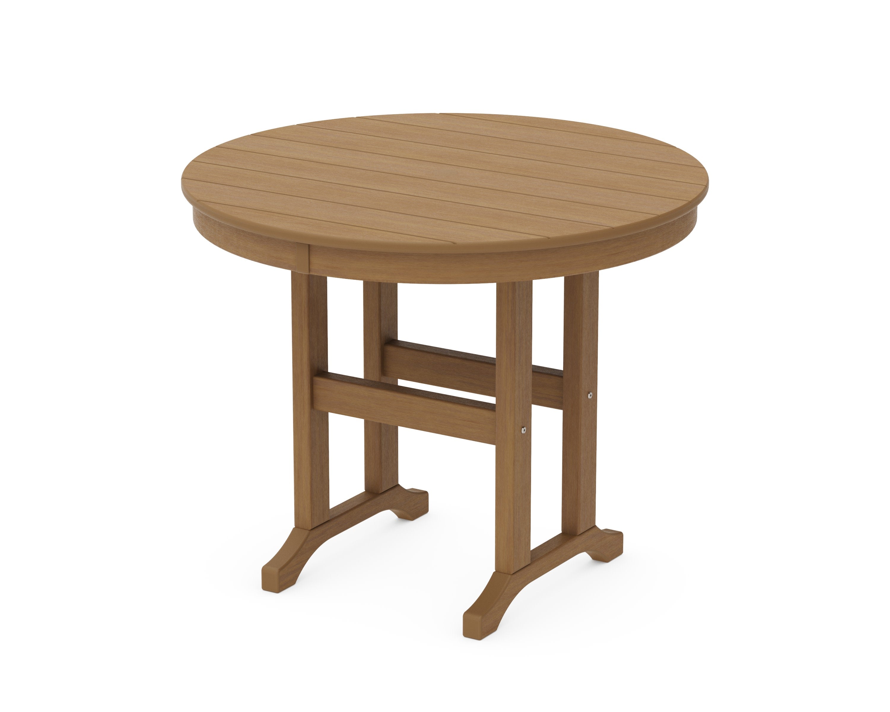 36" Round Farmhouse Dining Table in Natural