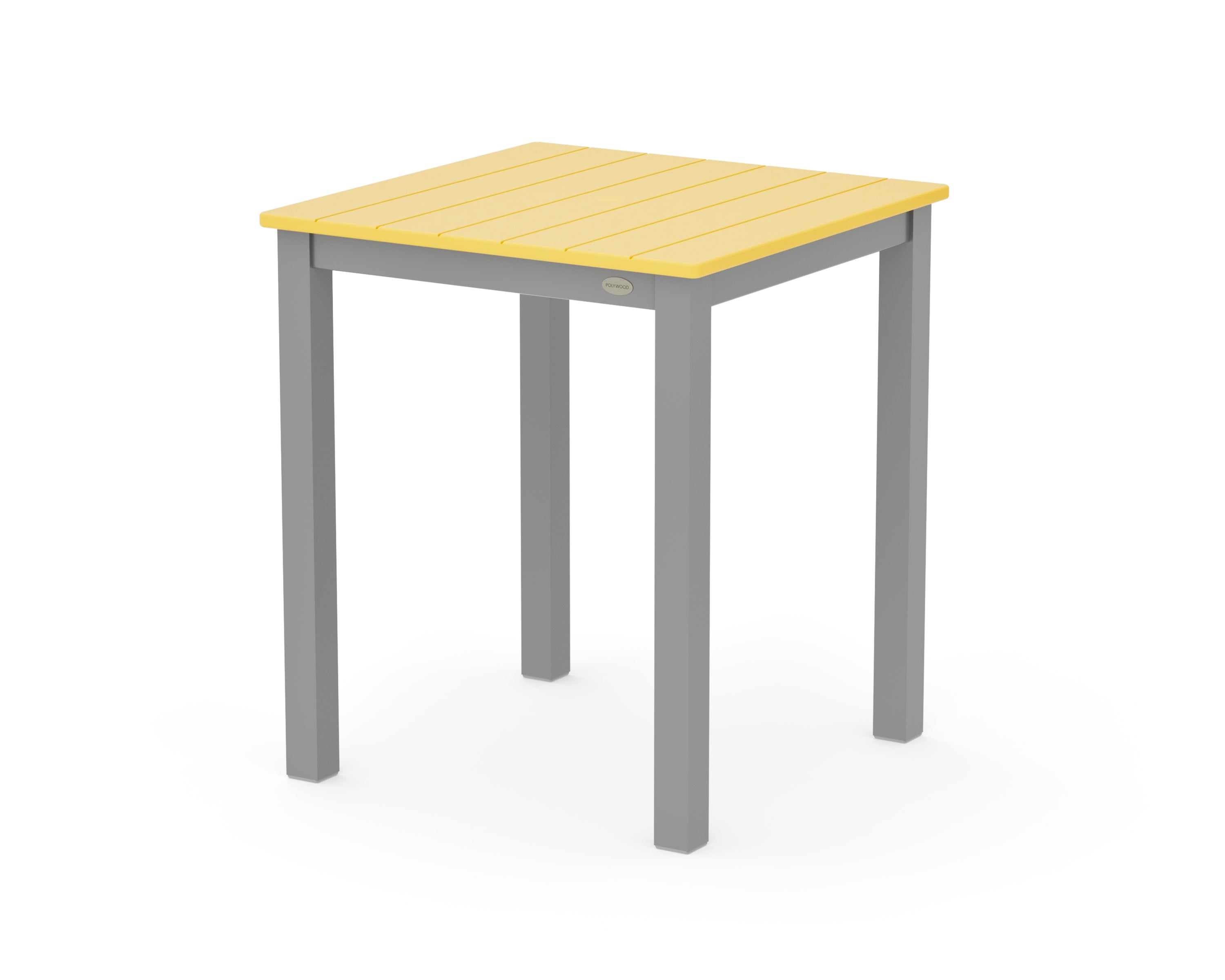 Main Street 26 x 26 Dining Table in Silver / Lemon