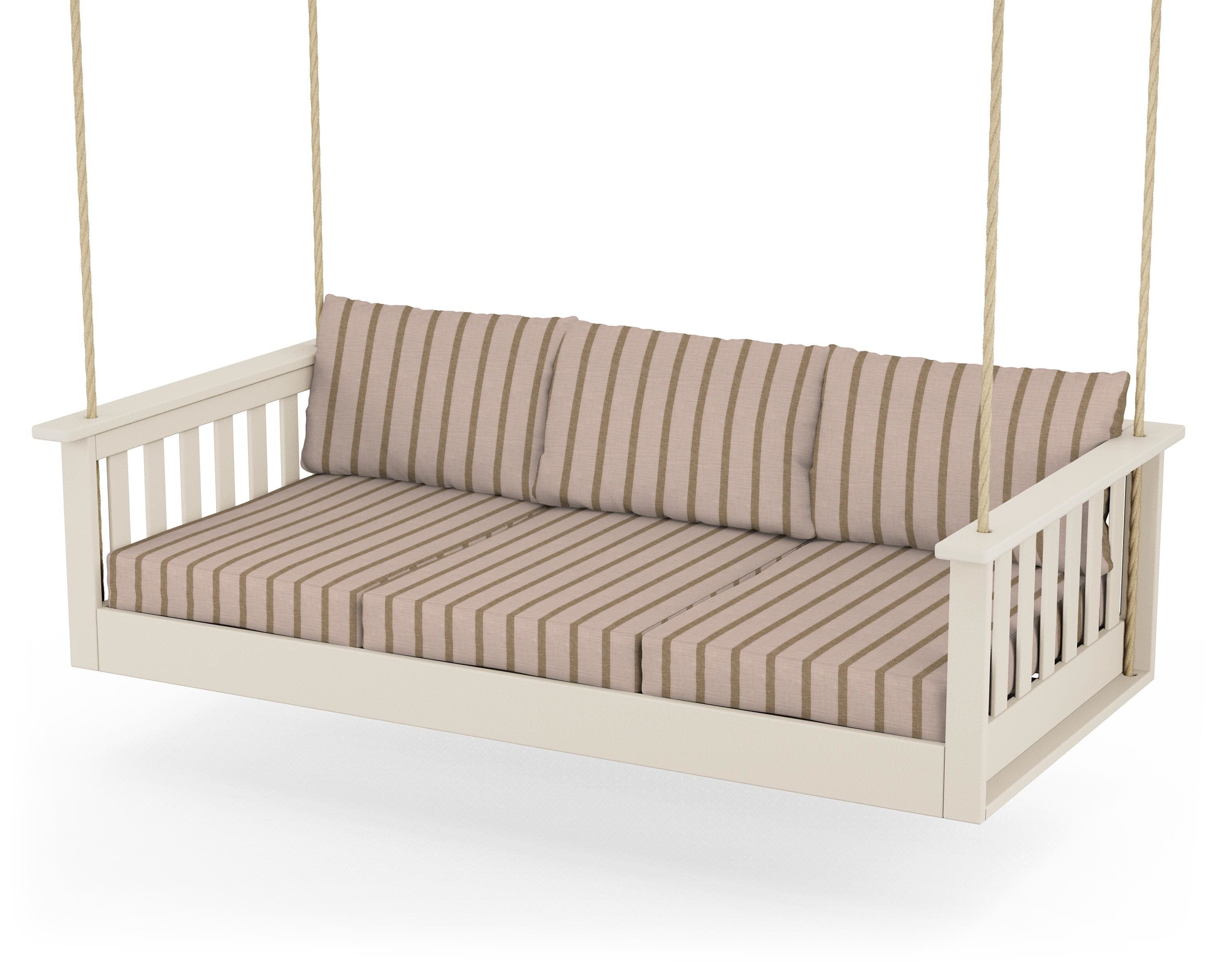 Vineyard Daybed Swing in Sand / Unwind Cameo