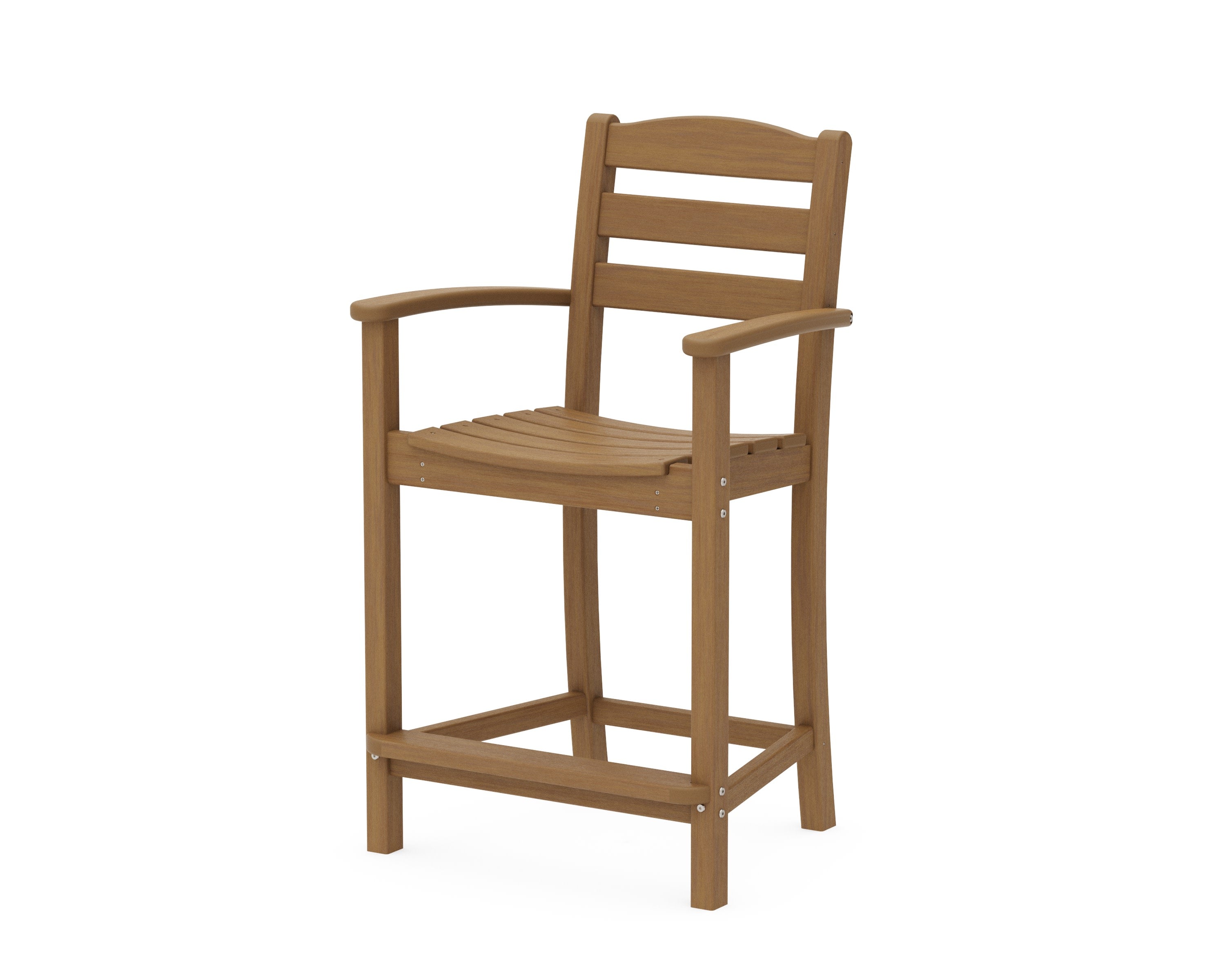 La Casa Caf Counter Arm Chair in Natural