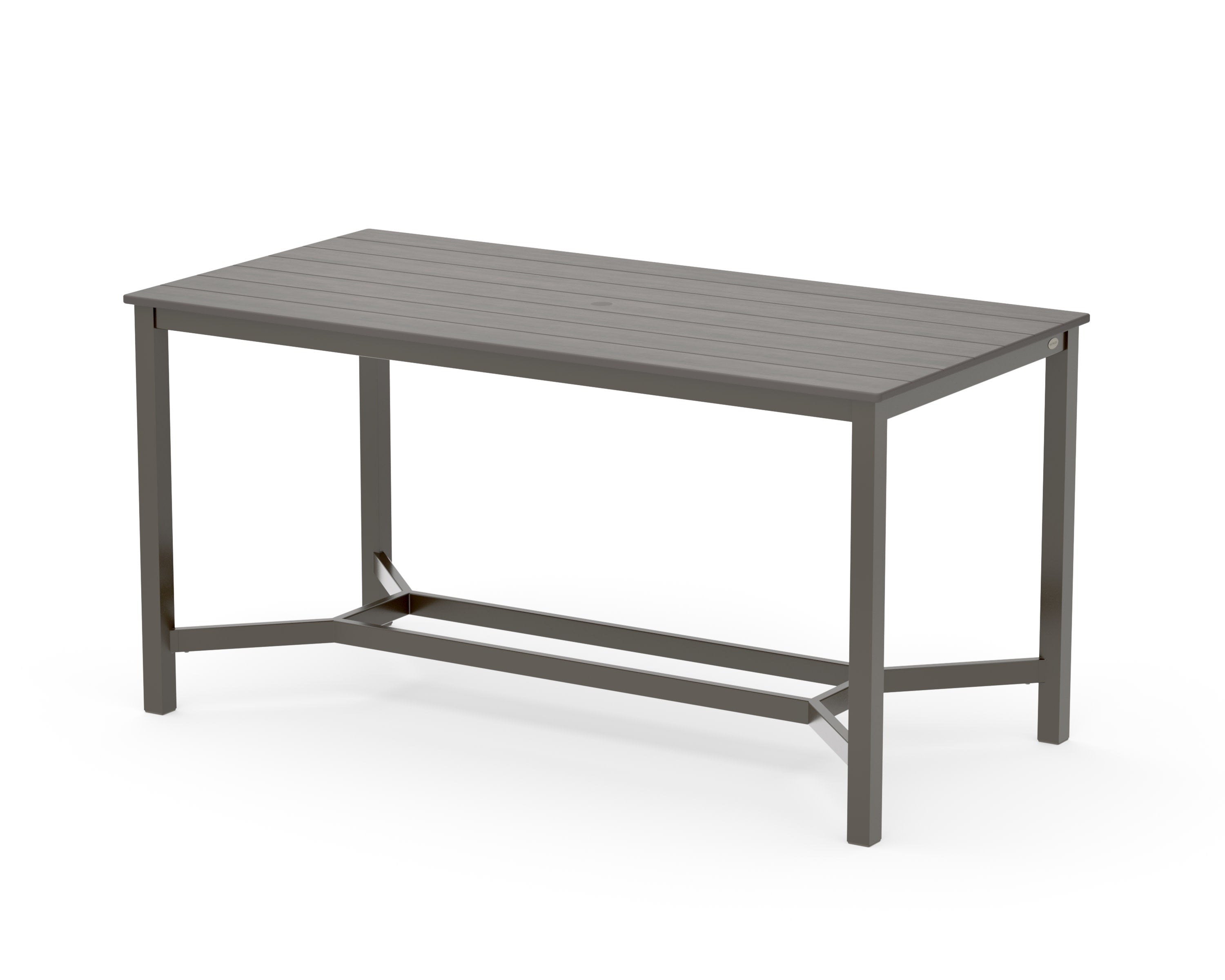 Main Street 36 x 72 Counter Table in Bronze / Driftwood