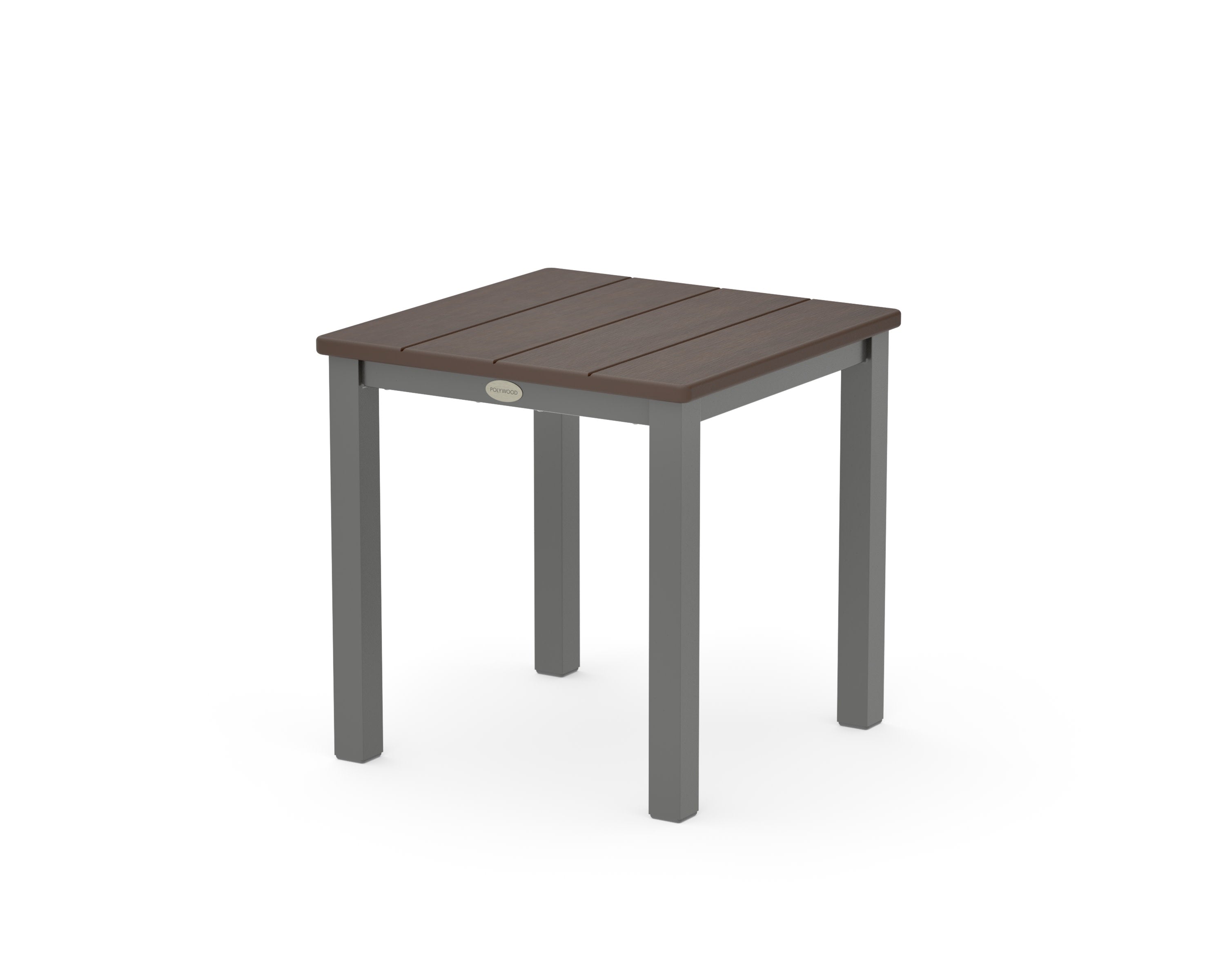 Main Street 18" Side Table in Charcoal / Kona