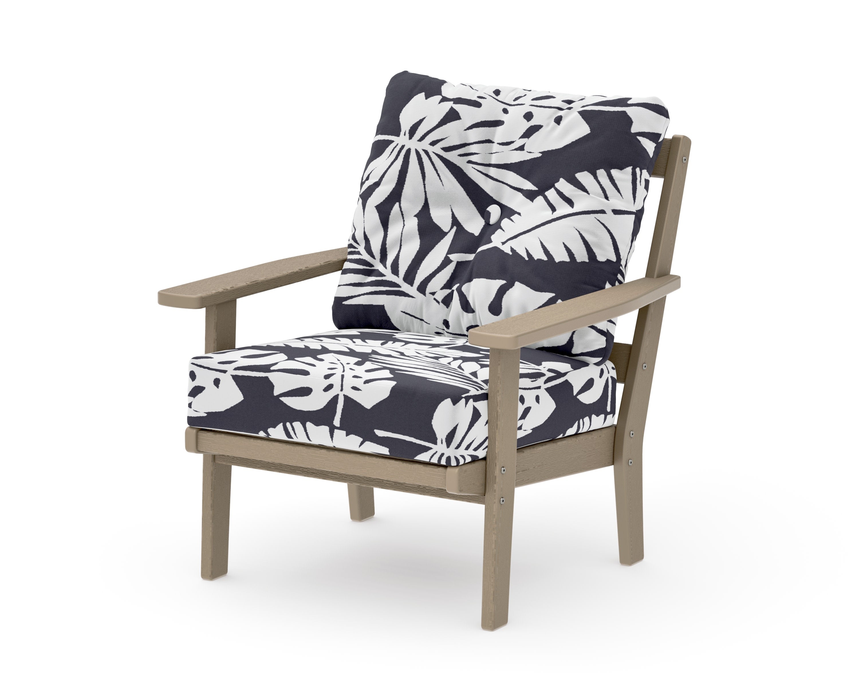 Prairie Deep Seating Chair in Vintage Sahara / Leaf Navy