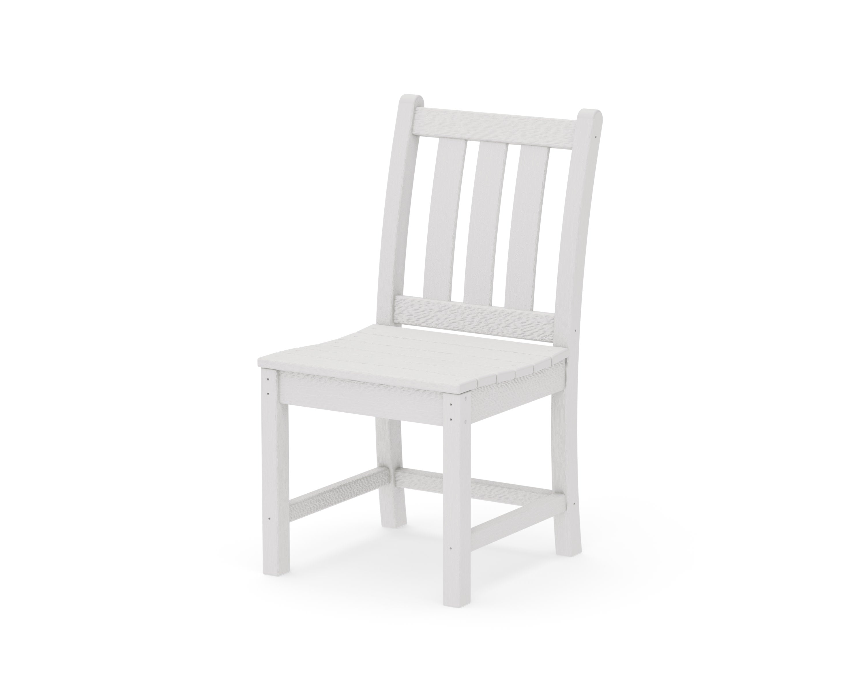 Traditional Garden Dining Side Chair in Vintage White