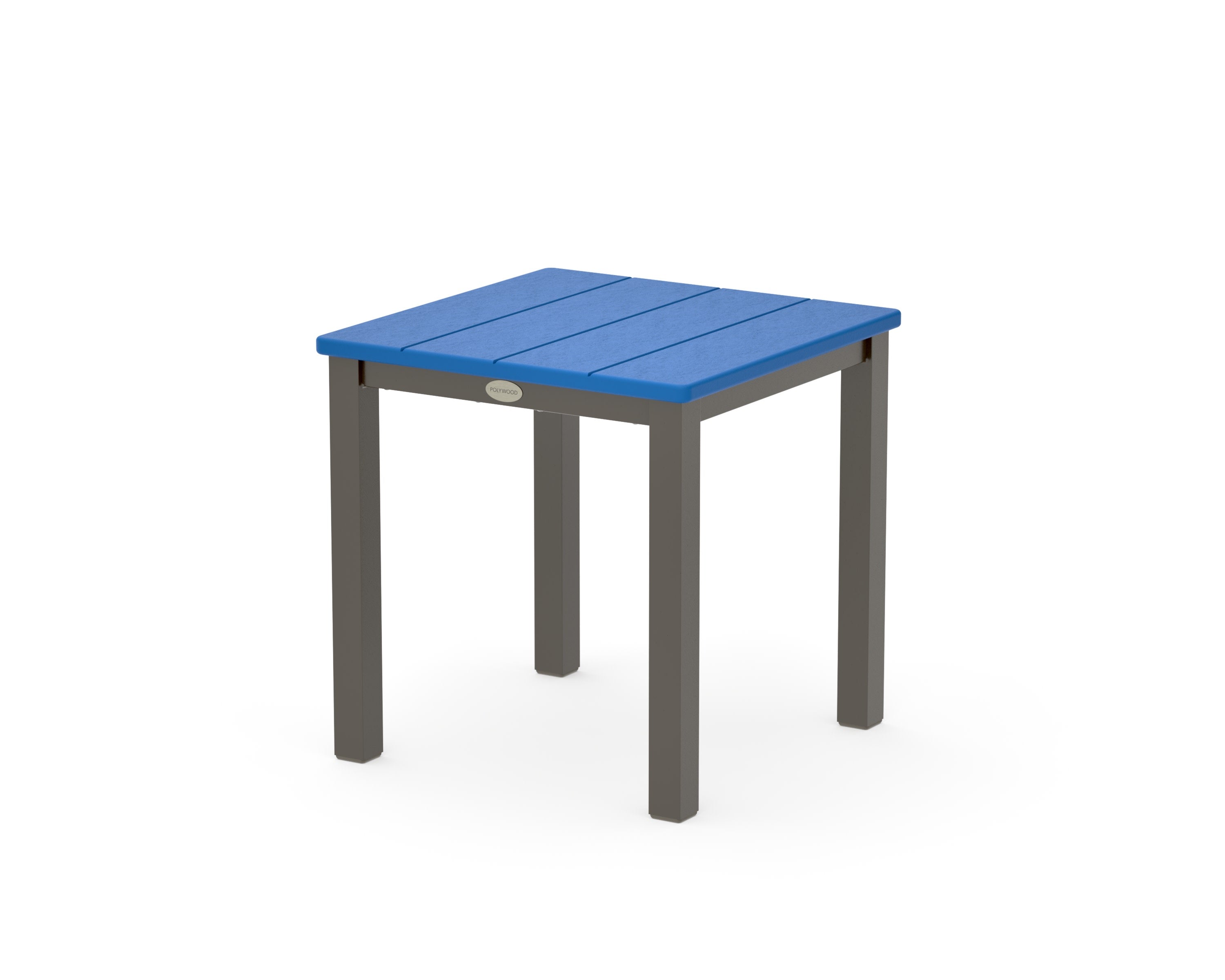Main Street 18" Side Table in Bronze / Pacific Blue