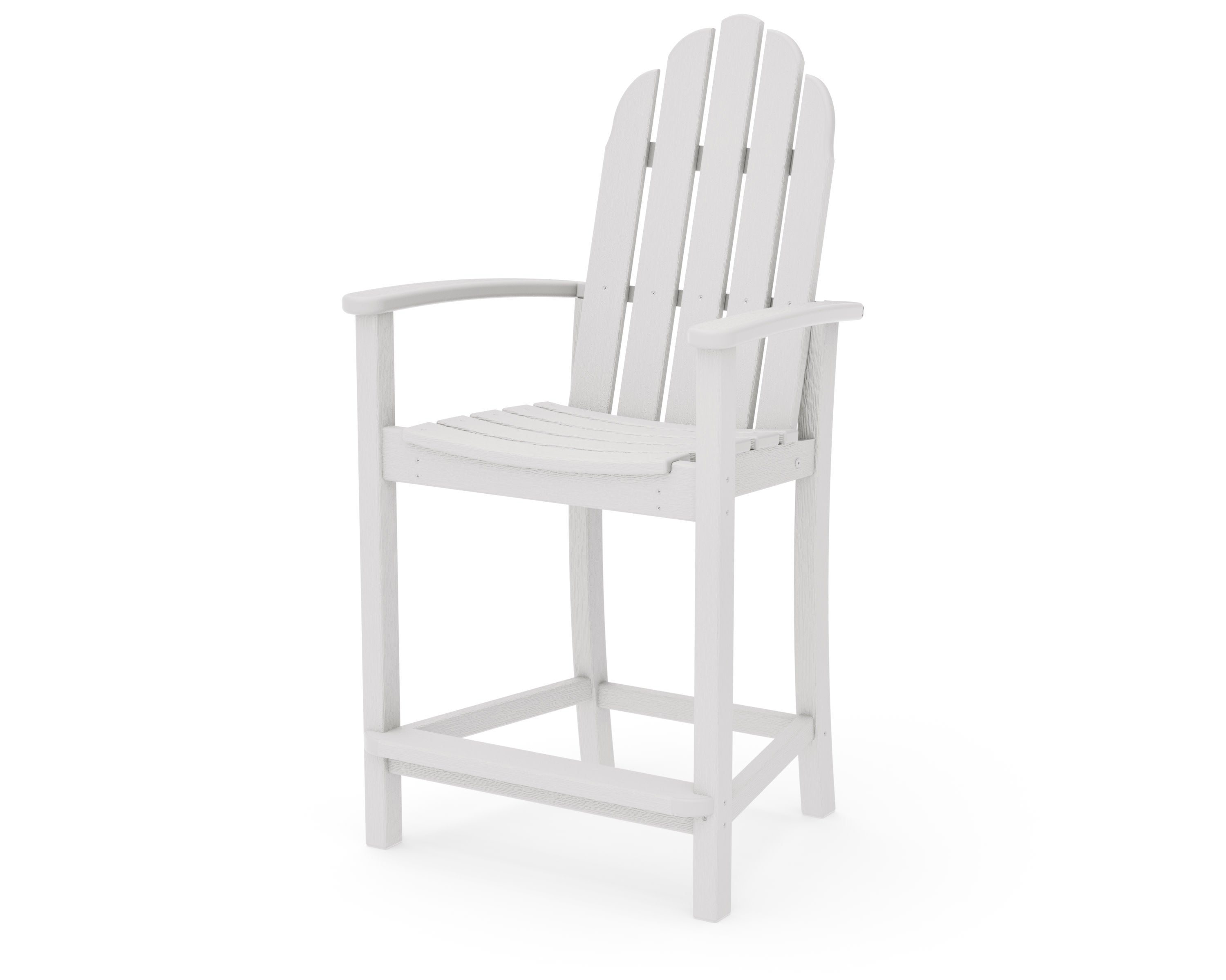 Classic Adirondack Counter Chair in Vintage White