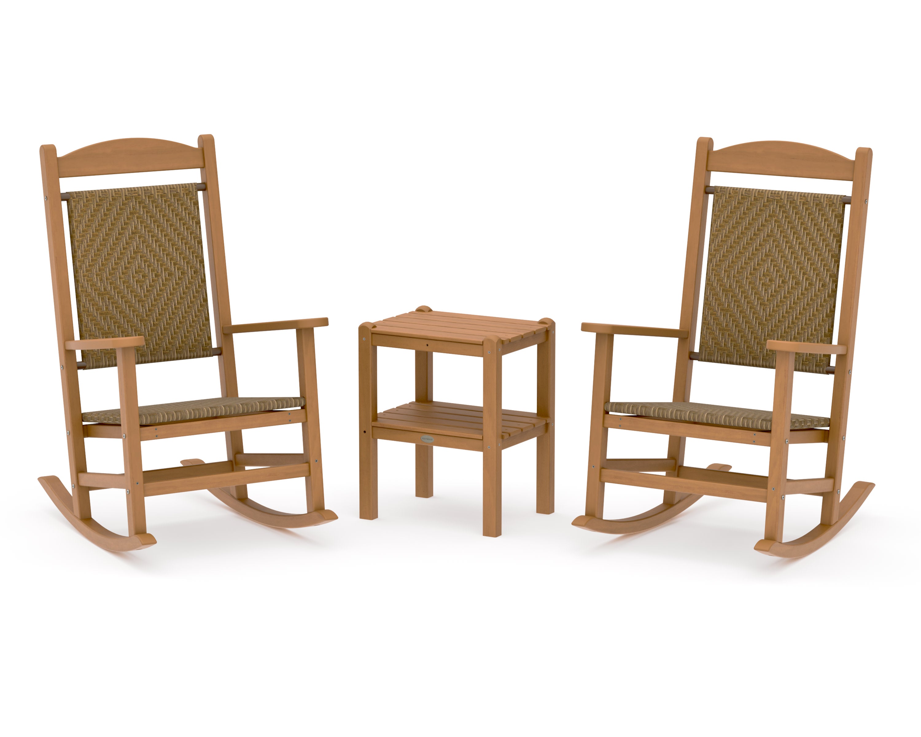 Presidential Woven Rocker 3-Piece Set in Natural / Tigerwood