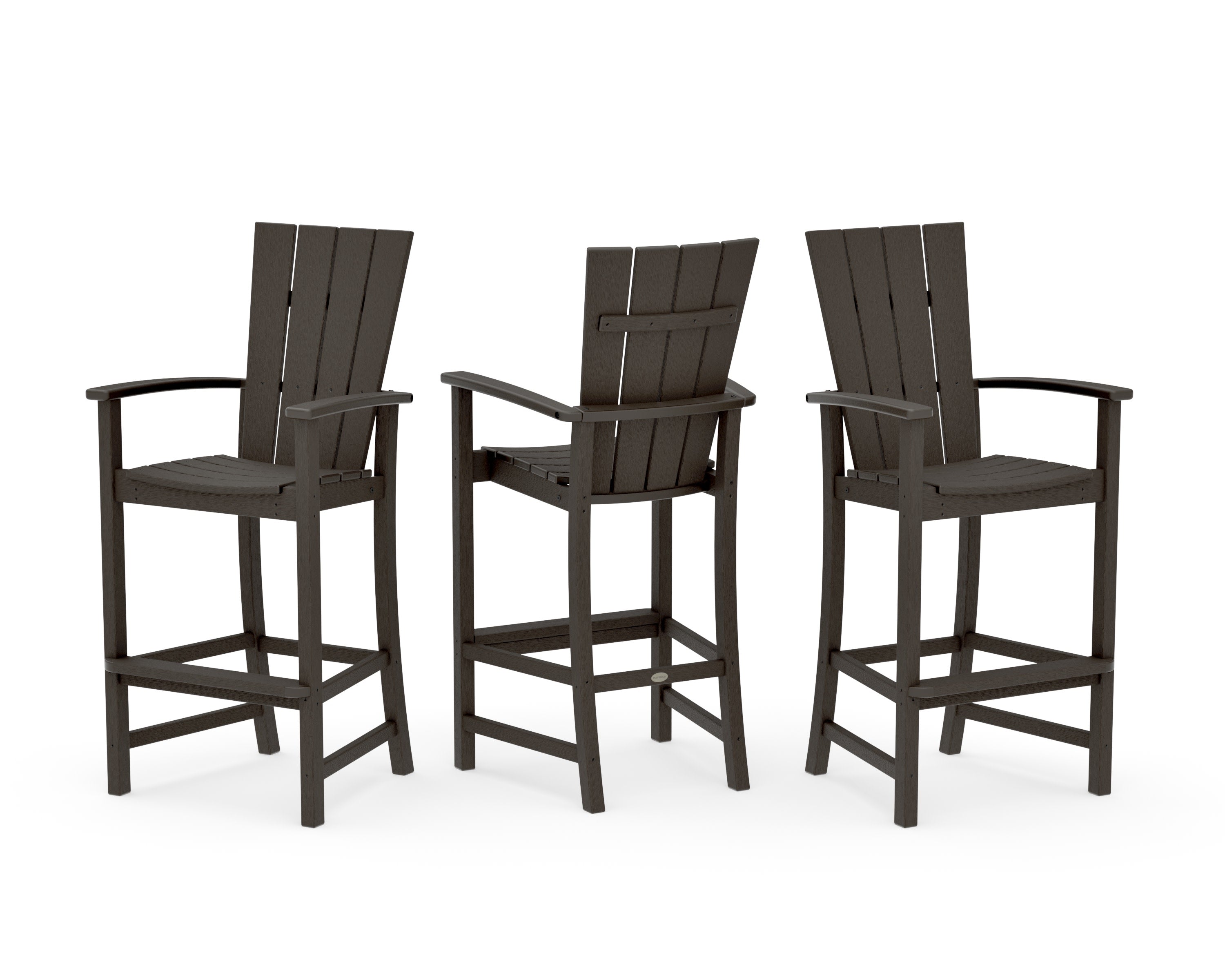 Quattro 3-Piece Bar Set in Vintage Coffee