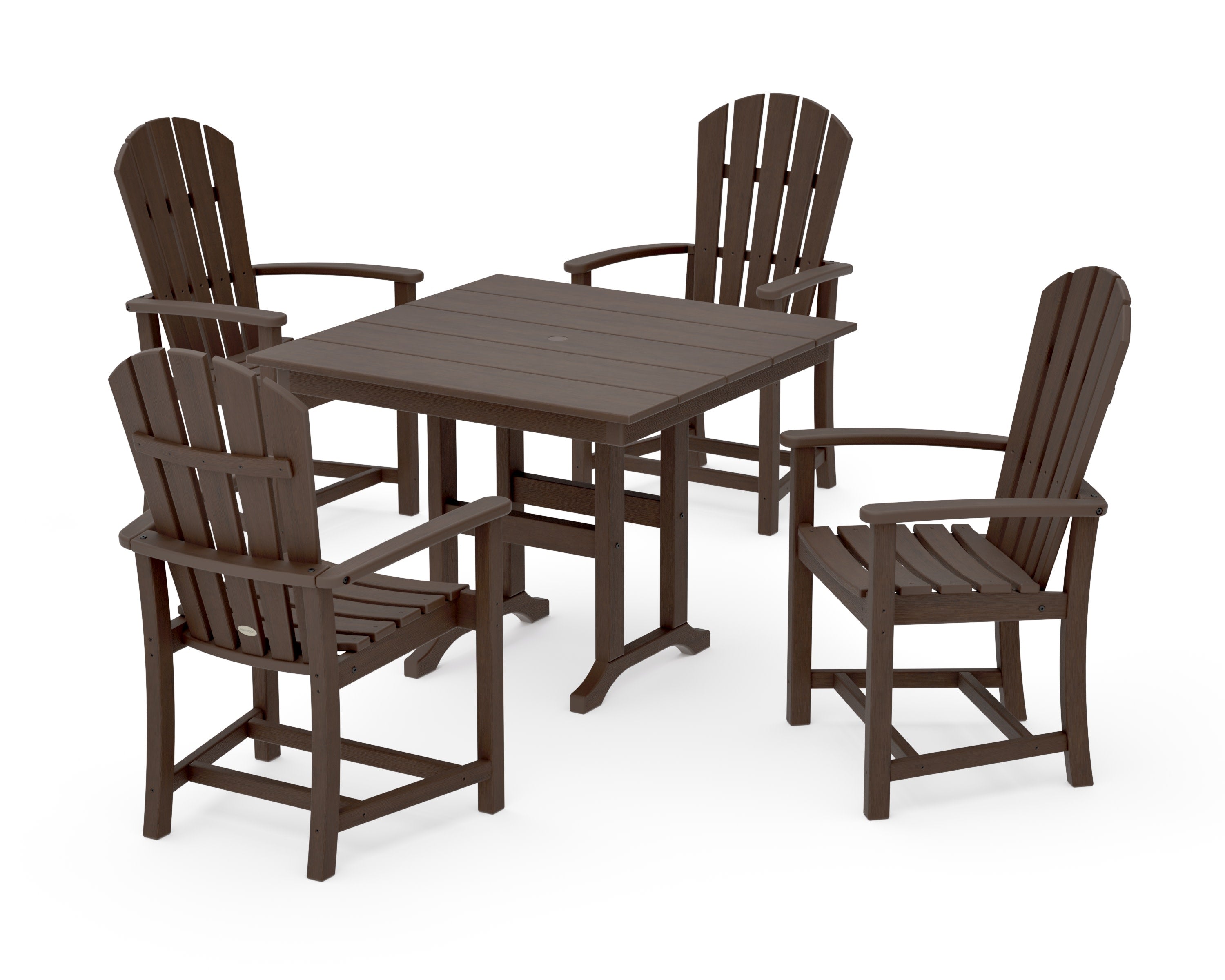 Palm Coast 5-Piece Farmhouse Dining Set in Kona