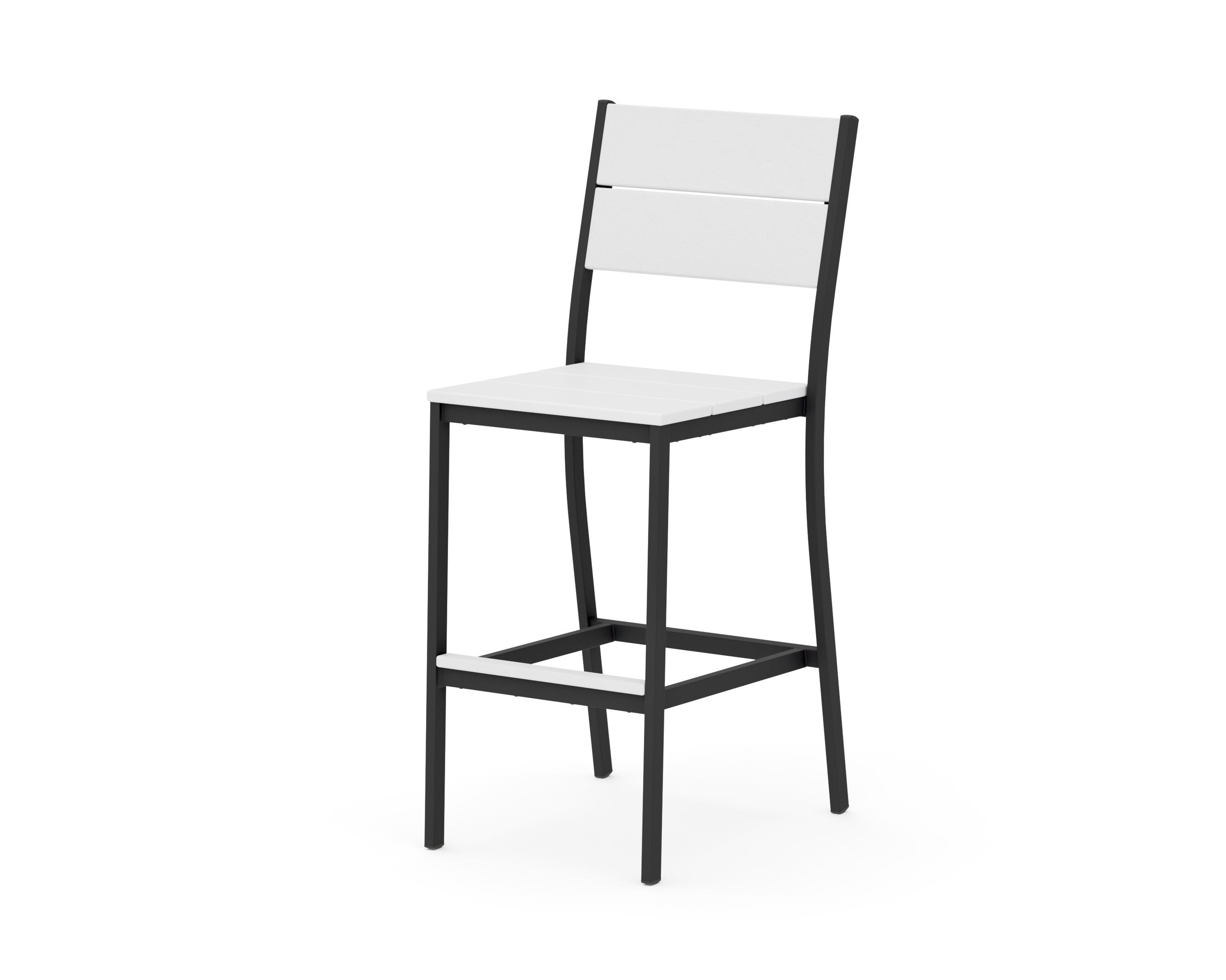 Main Street Bar Side Chair in Black / White