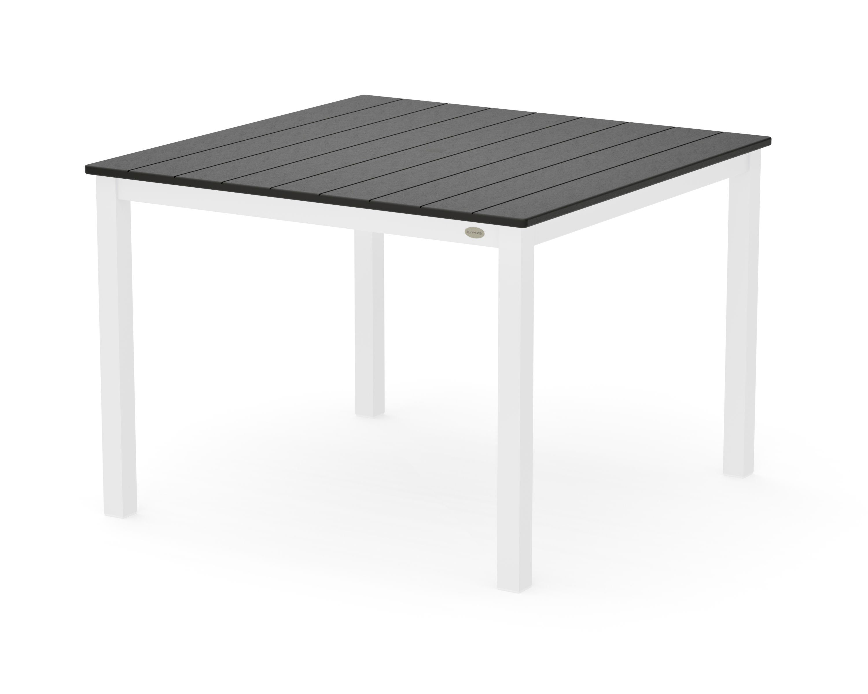 Main Street 42 x 42 Dining Table in White / Black