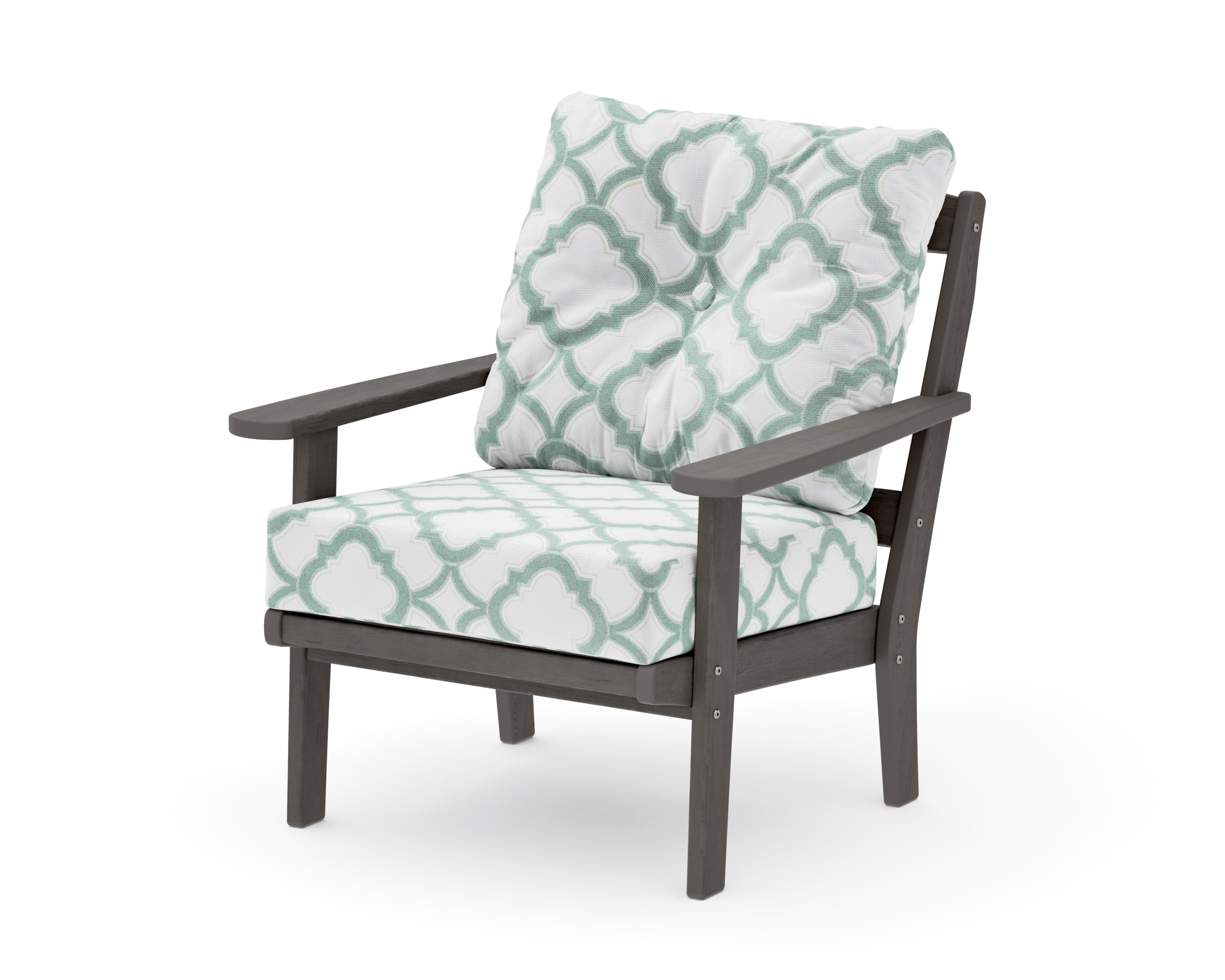 Mission Deep Seating Chair in Driftwood / Trellis Glacier Spa