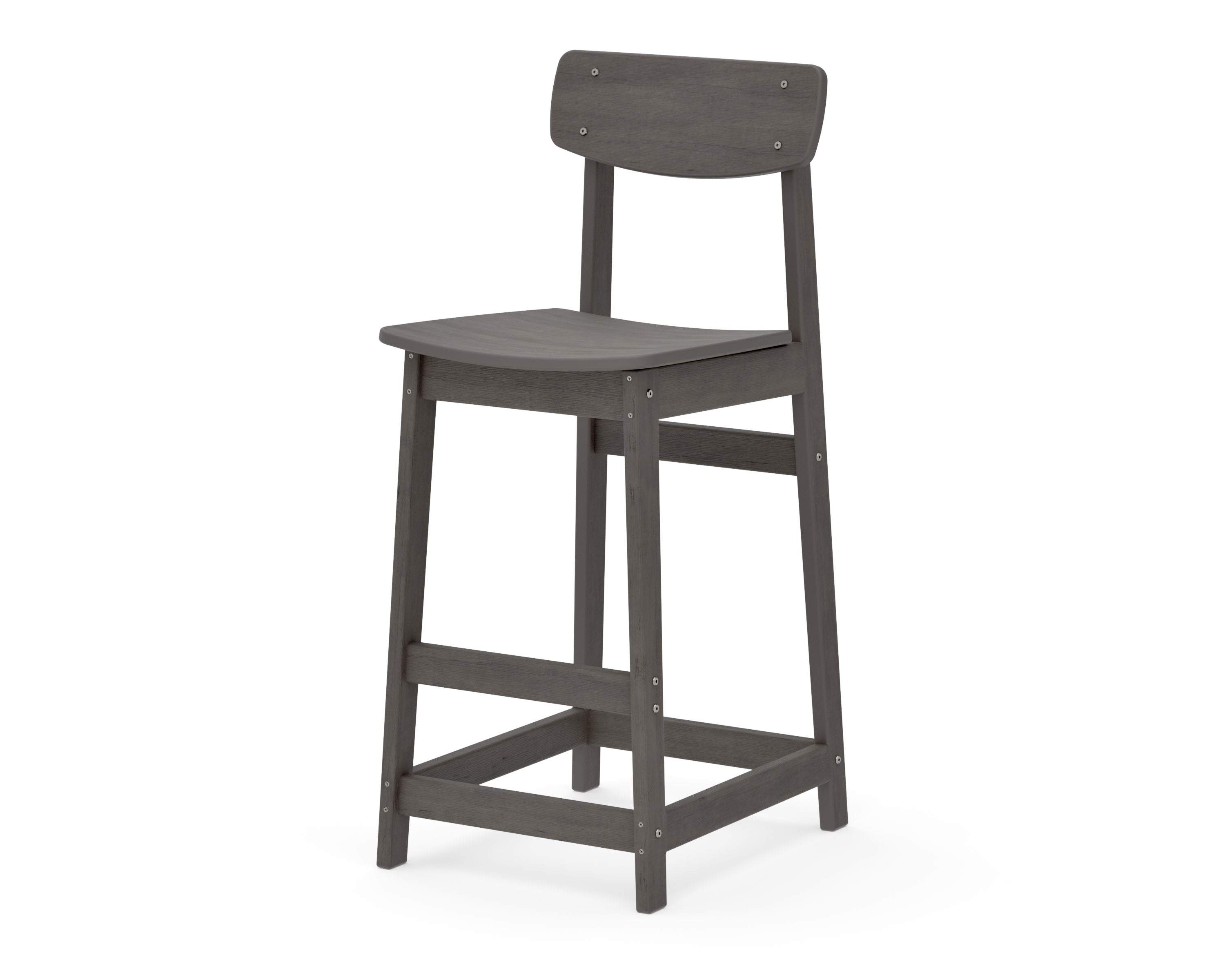 Modern Studio Urban Bar Chair in Driftwood