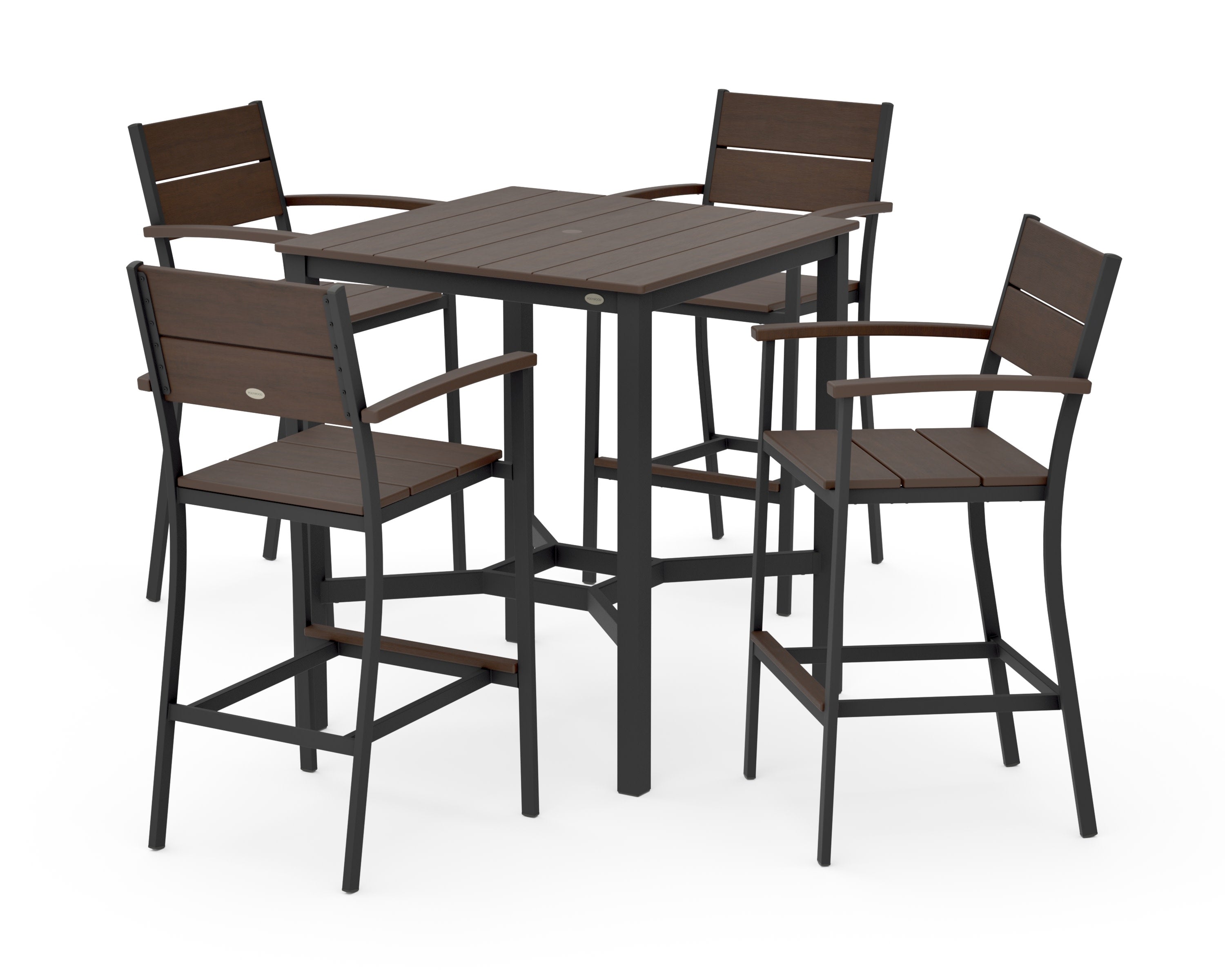 Main Street 5-Piece Bar Set in Black / Kona